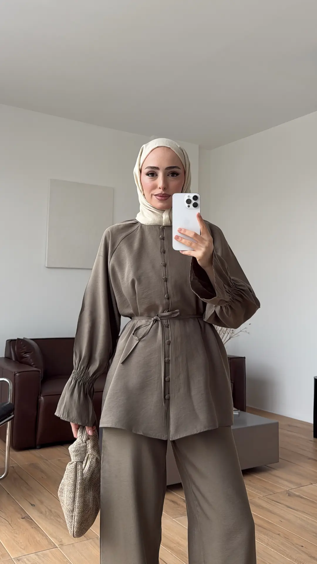 Büzgü Detay Takım Haki