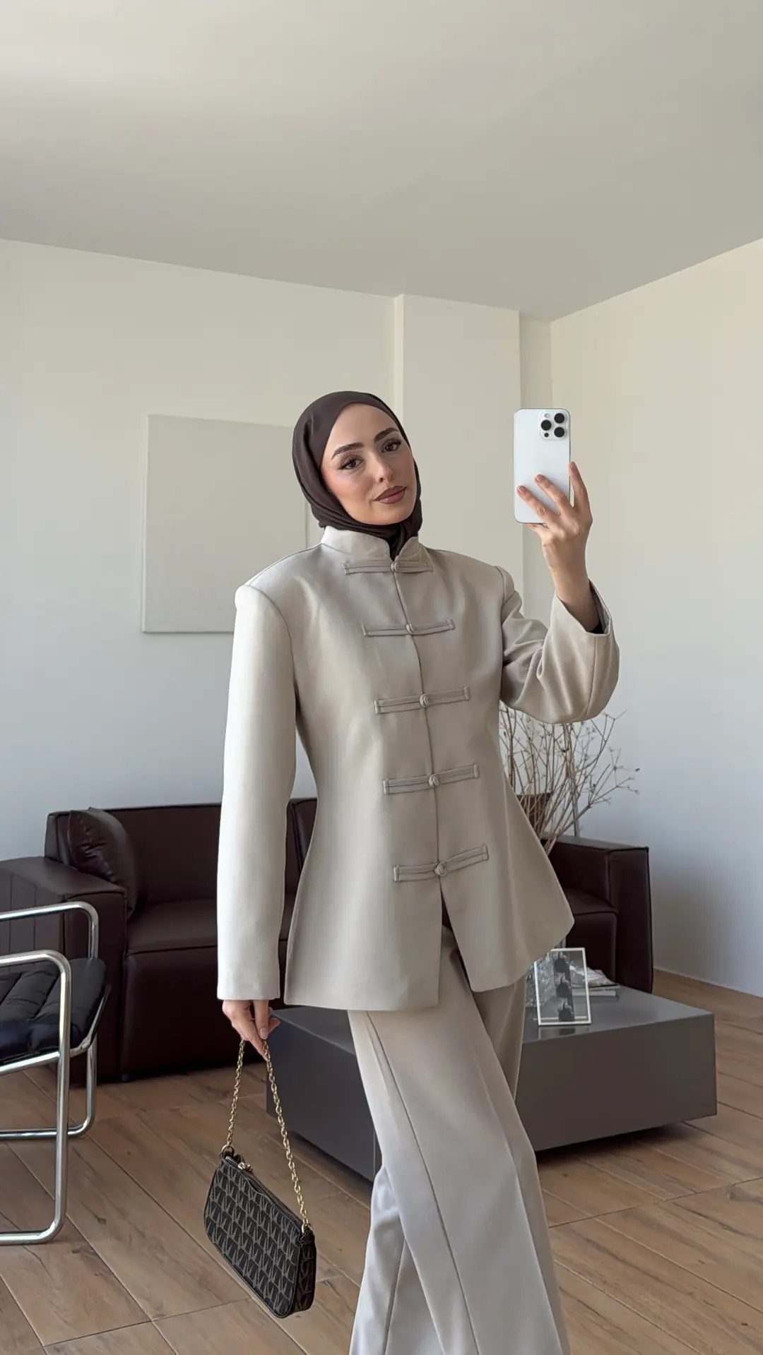 Birit Detay Ceket Takım Taş