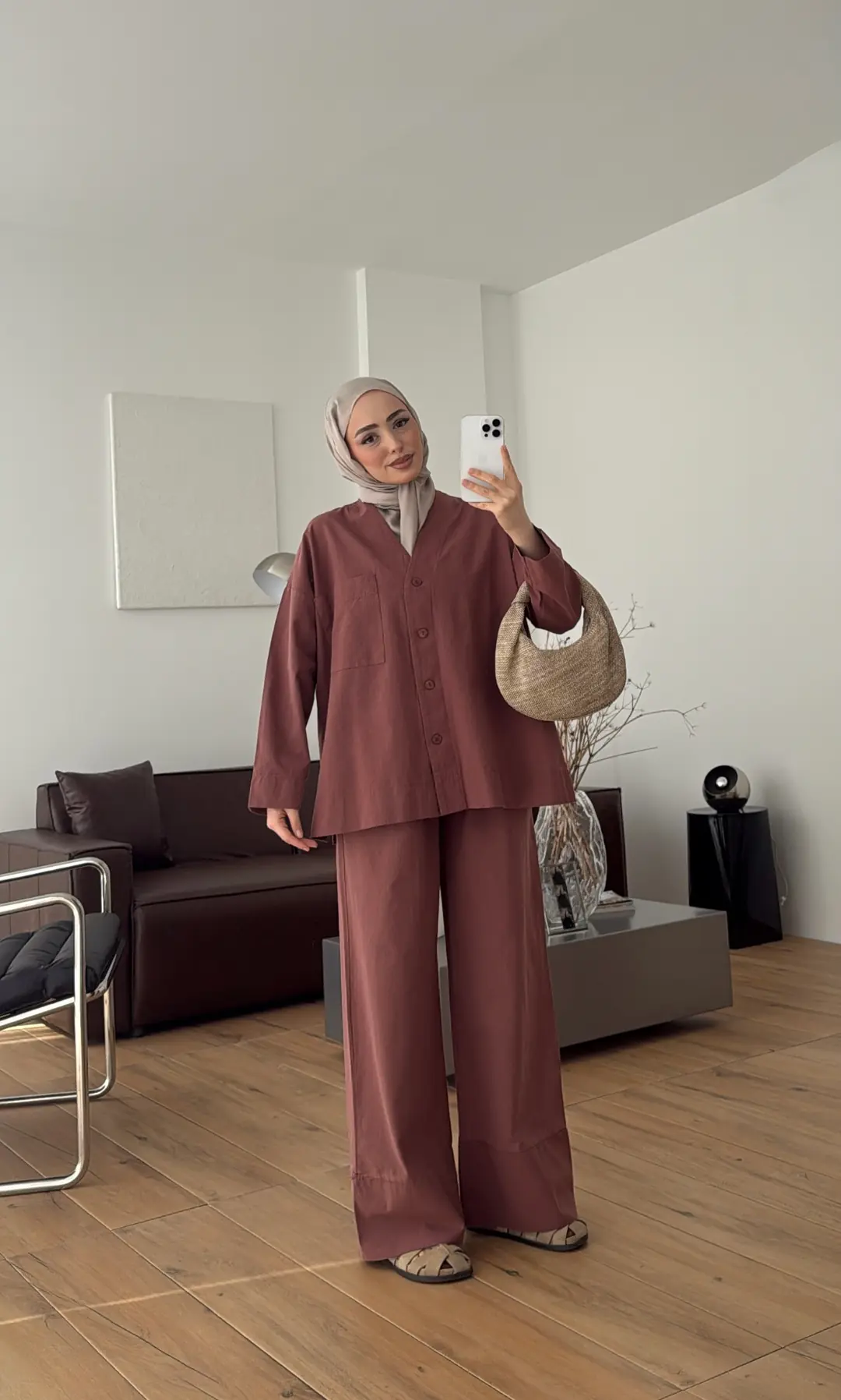 Bluz Pantolon Takım Kiremit