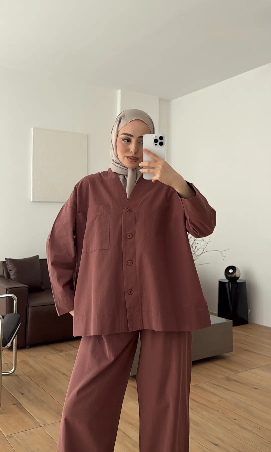 Bluz Pantolon Takım Kiremit