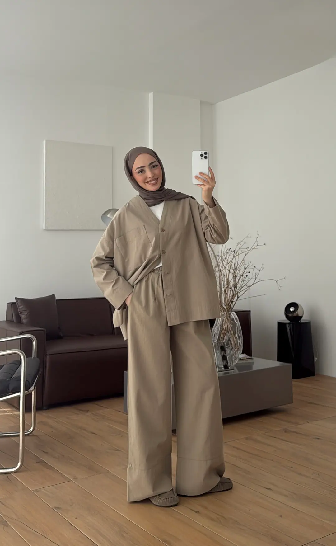 Bluz Pantolon Takım Vizon