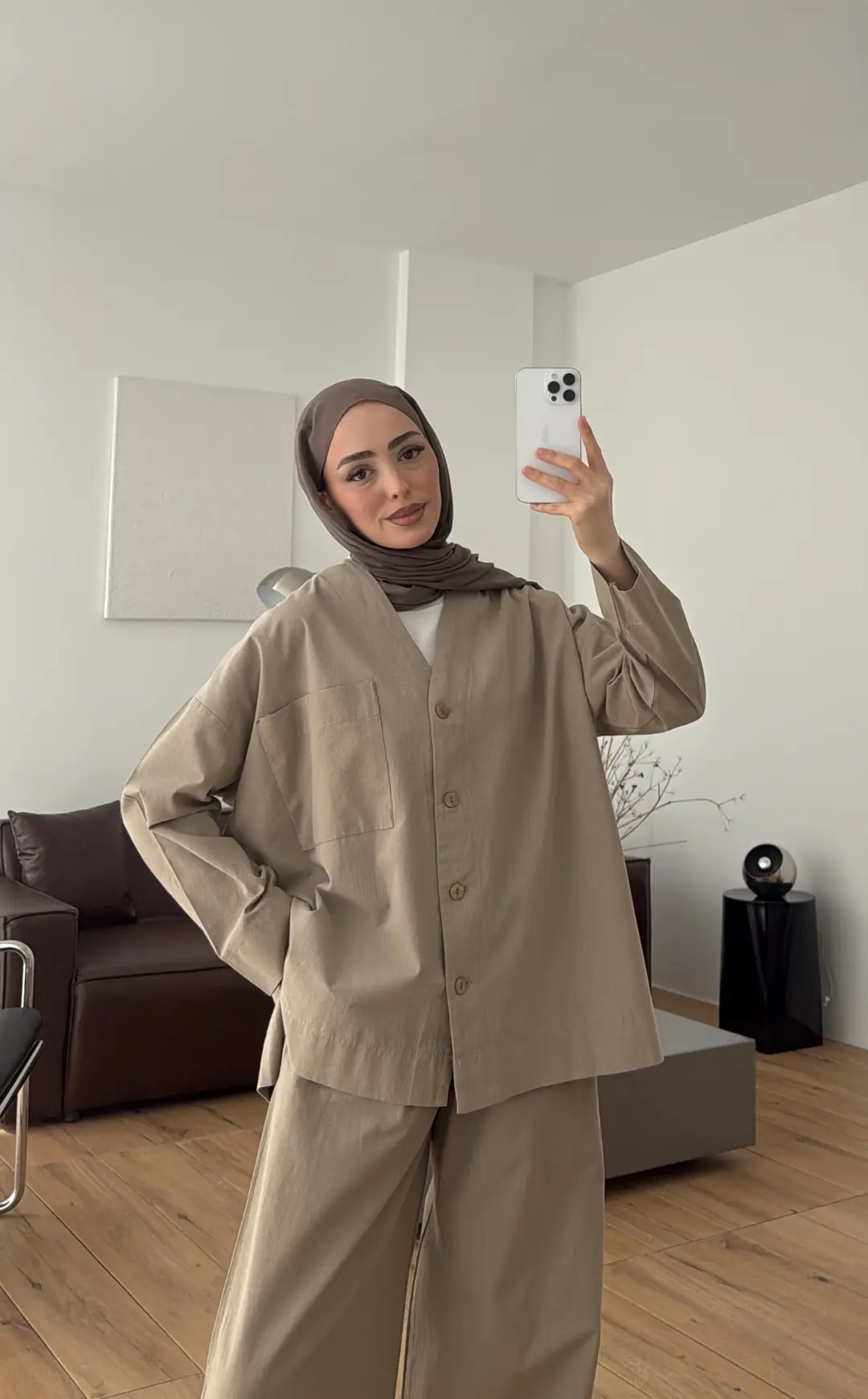Bluz Pantolon Takım Vizon