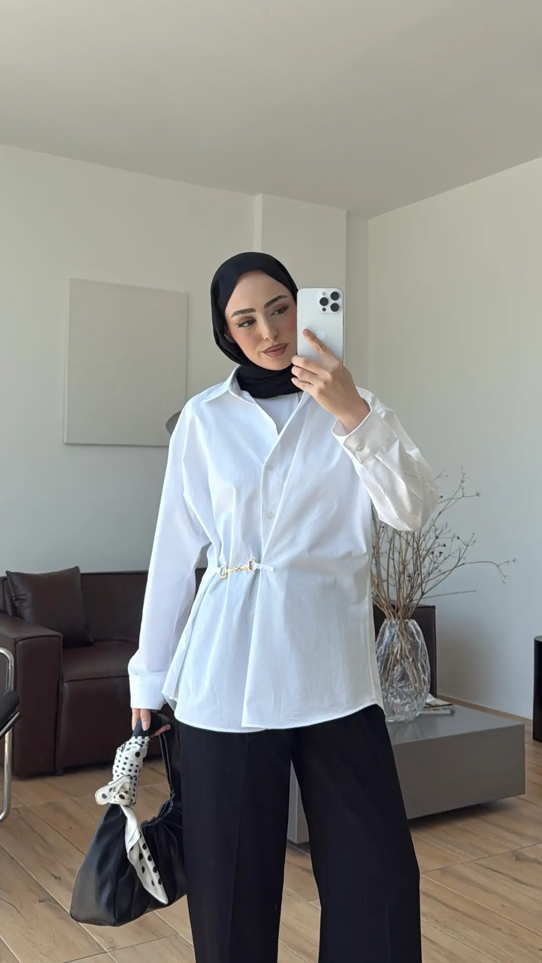 Tokalı Gömlek Beyaz