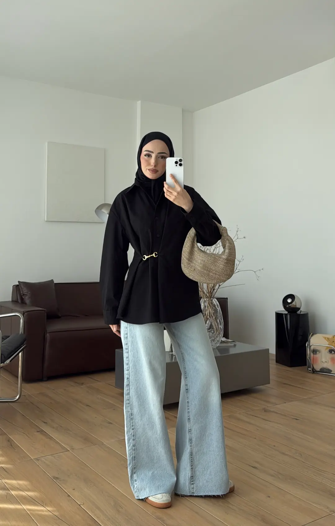 Tokalı Gömlek Siyah