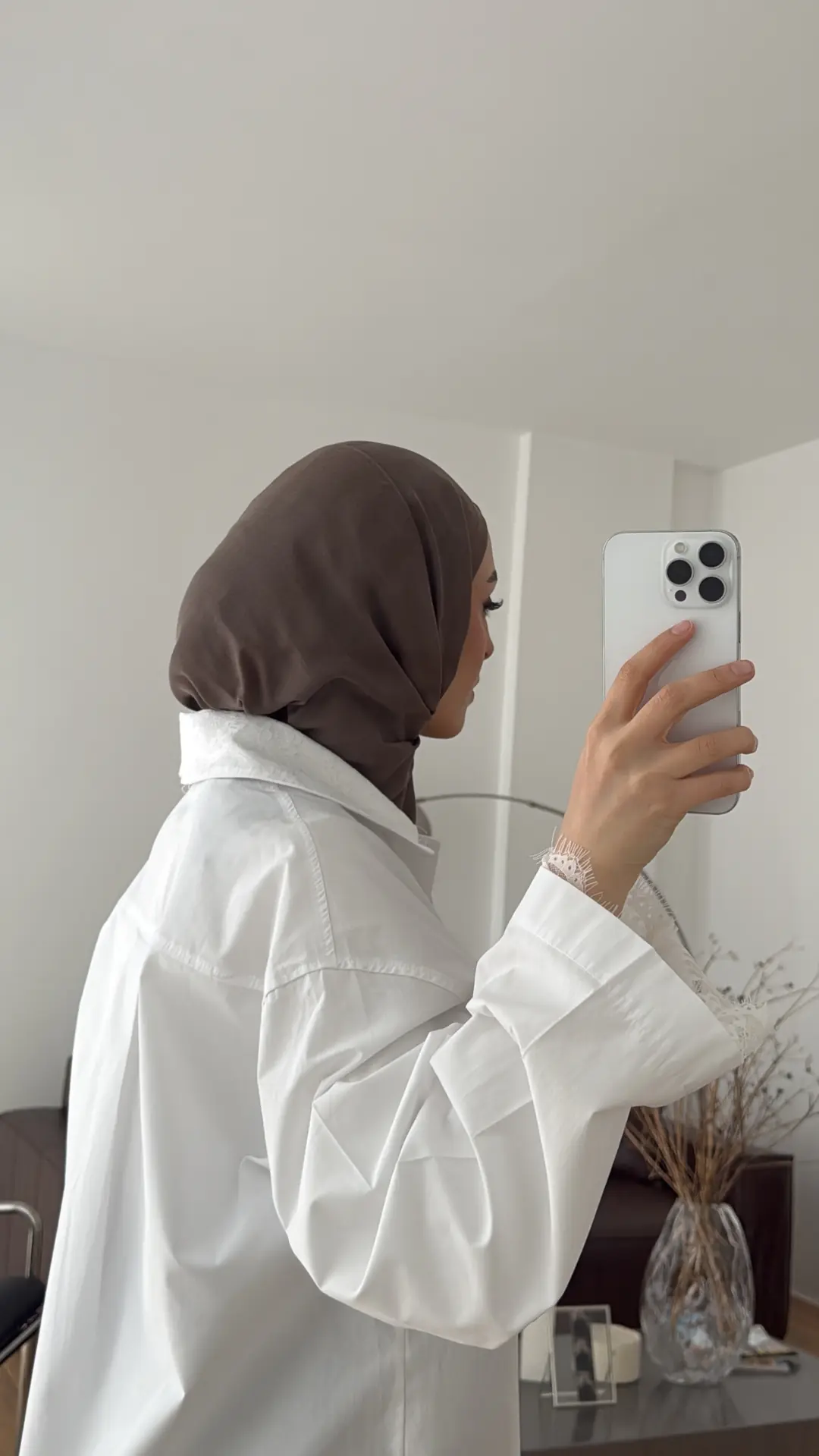 Dantelli Boxfit Gömlek Beyaz