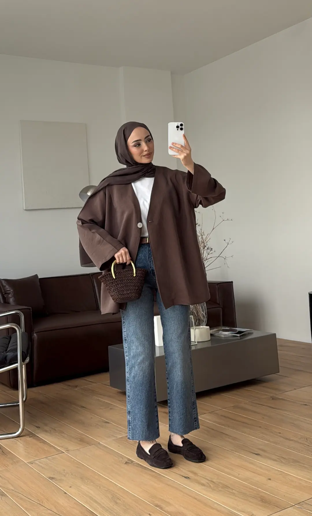 Yazlık Kimono Kahve 