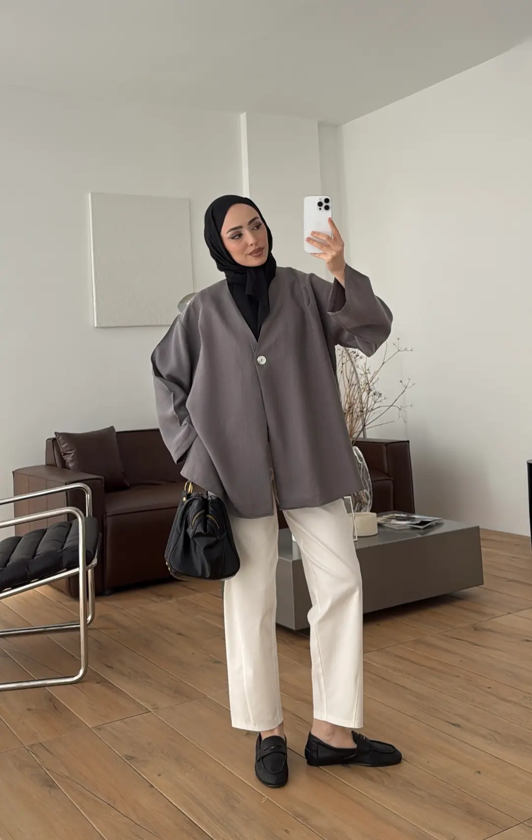 Yazlık Kimono Antrasit
