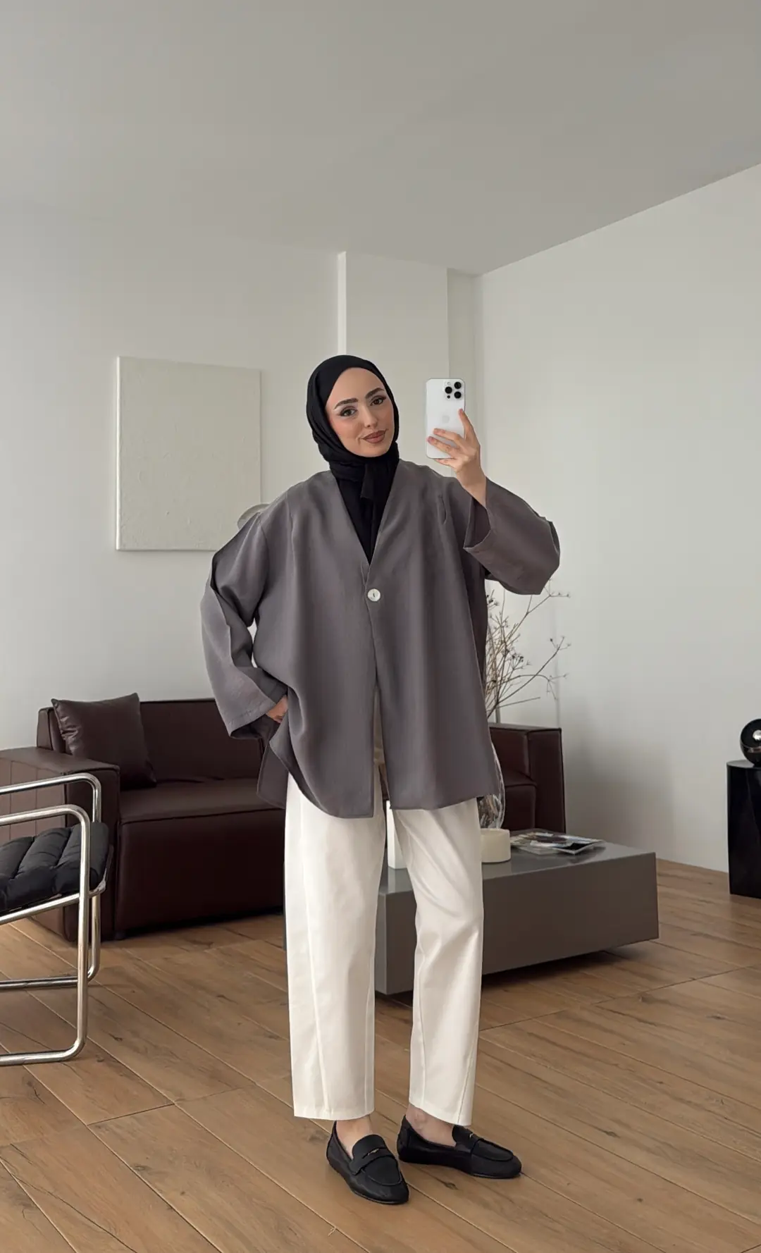 Yazlık Kimono Antrasit