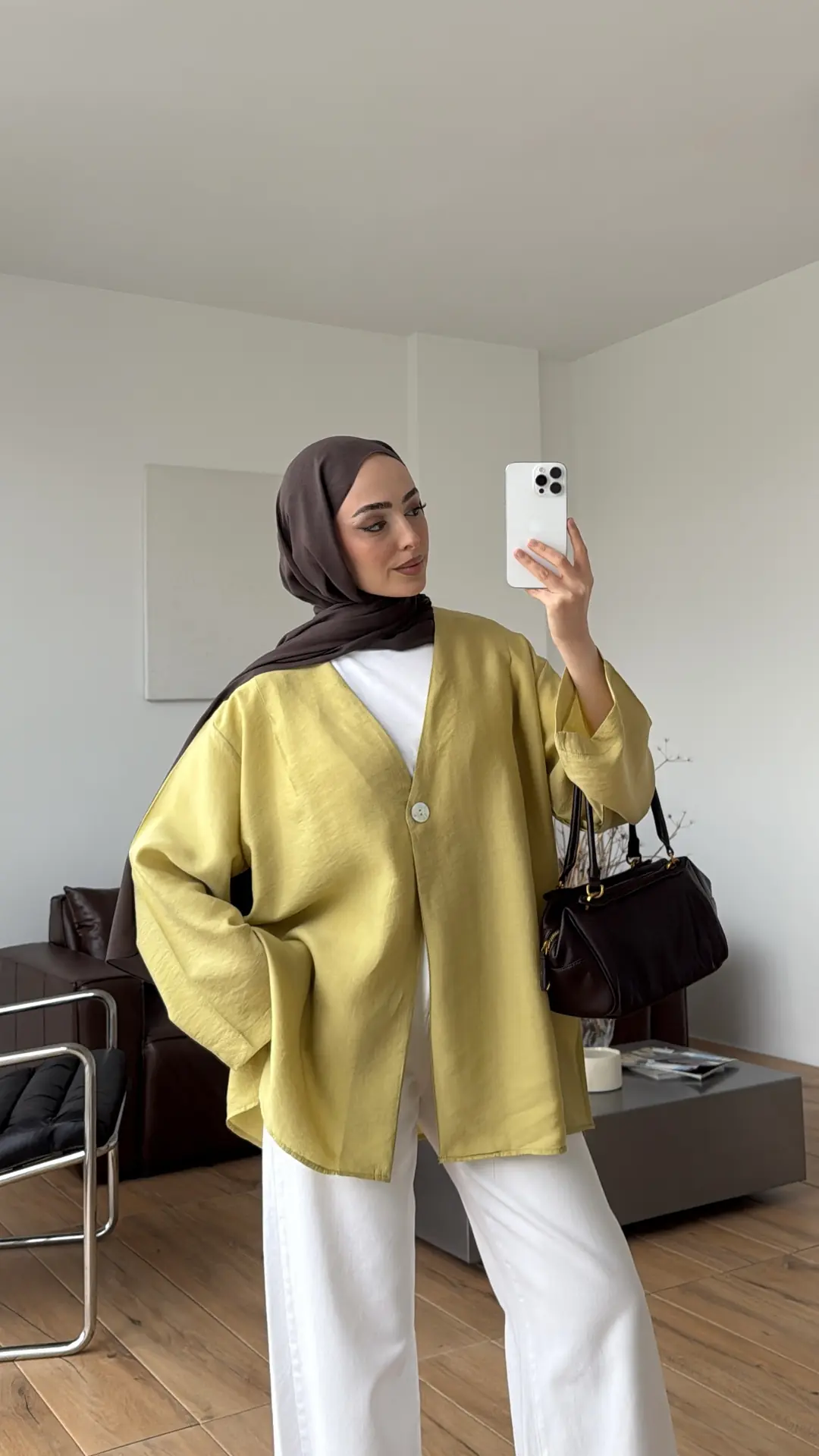 Yazlık Kimono Yağ Yeşili