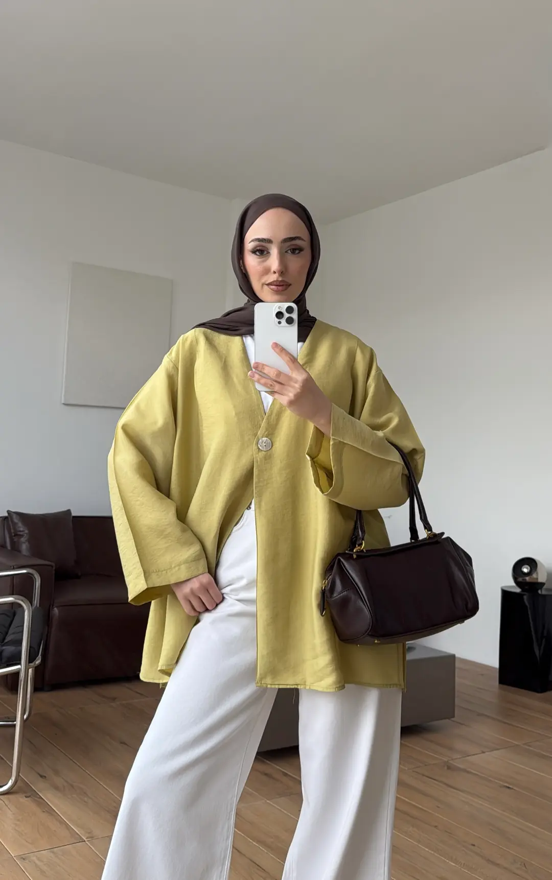 Yazlık Kimono Yağ Yeşili