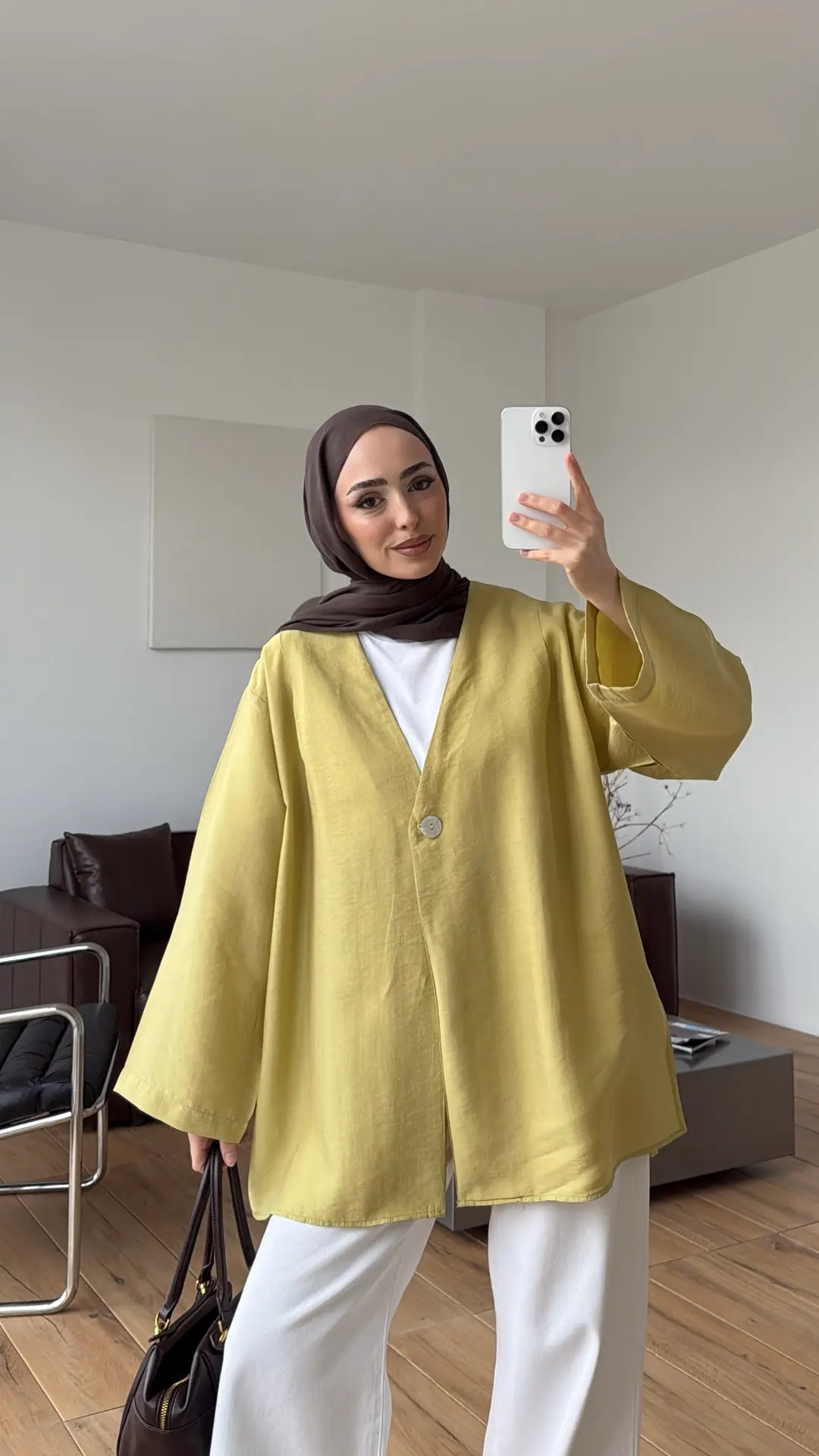 Yazlık Kimono Yağ Yeşili