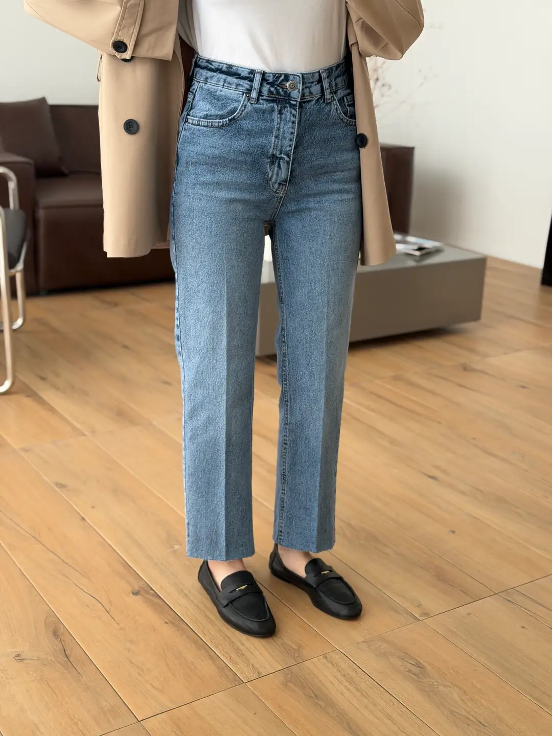 Premium Paçası Kesik Jean 215