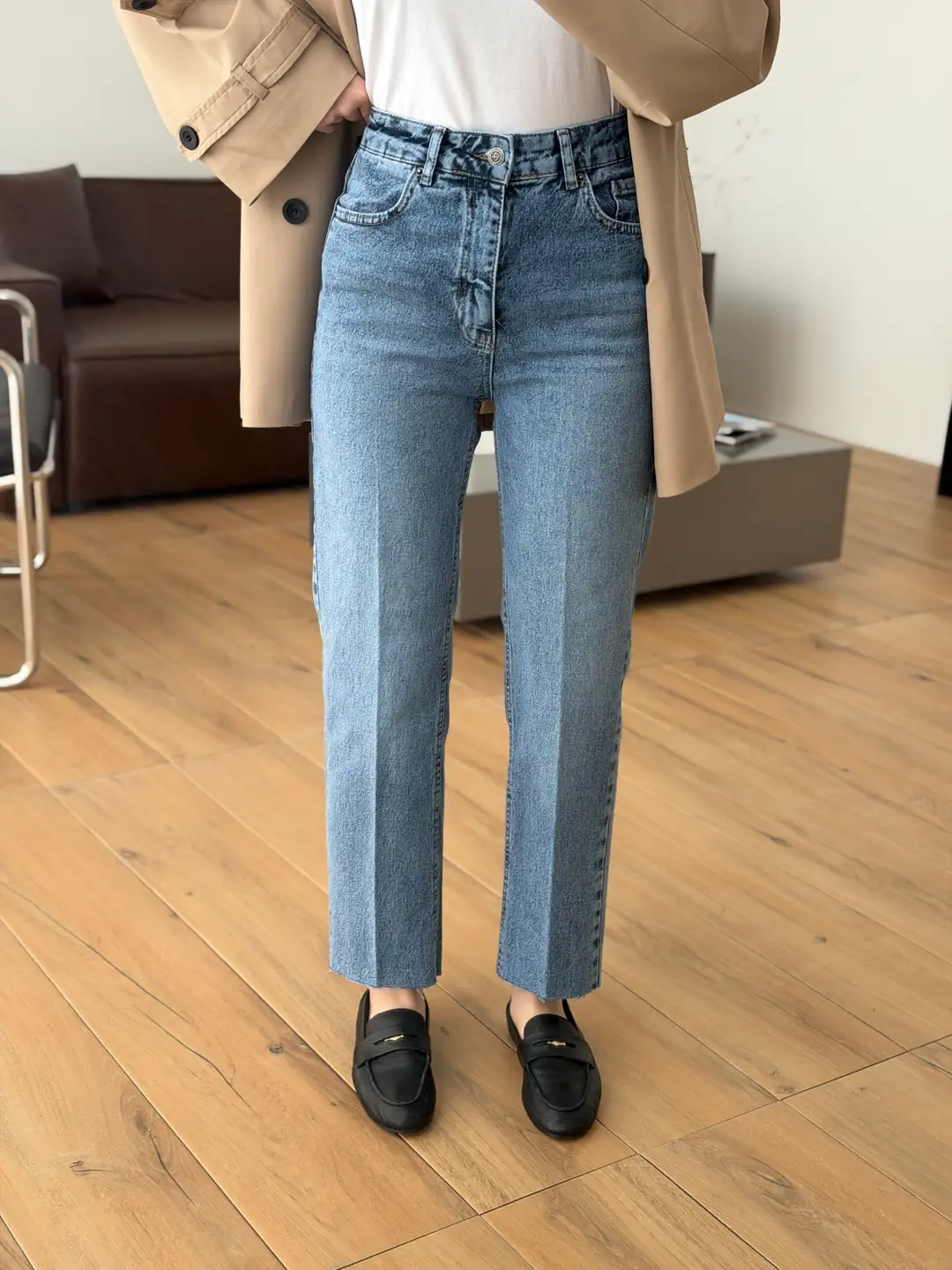 Premium Paçası Kesik Jean 215