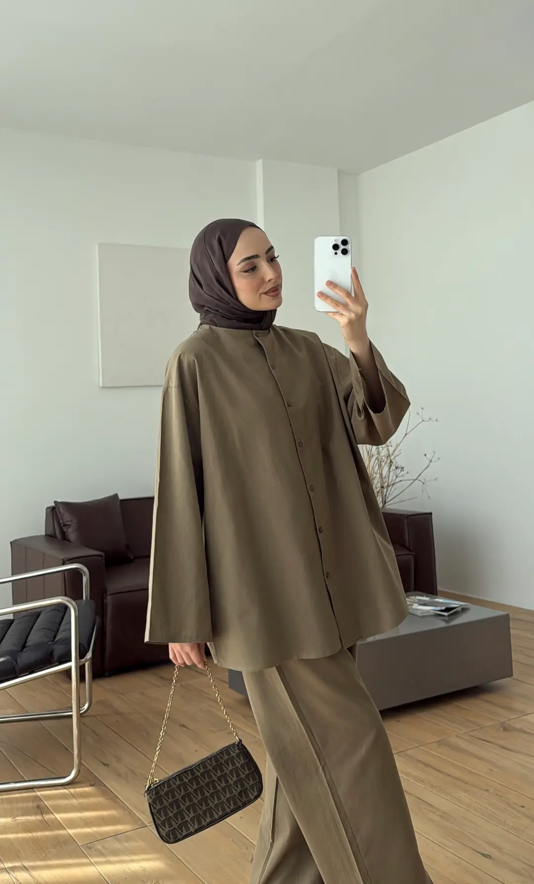 Kemerli Pantolon Takım Haki