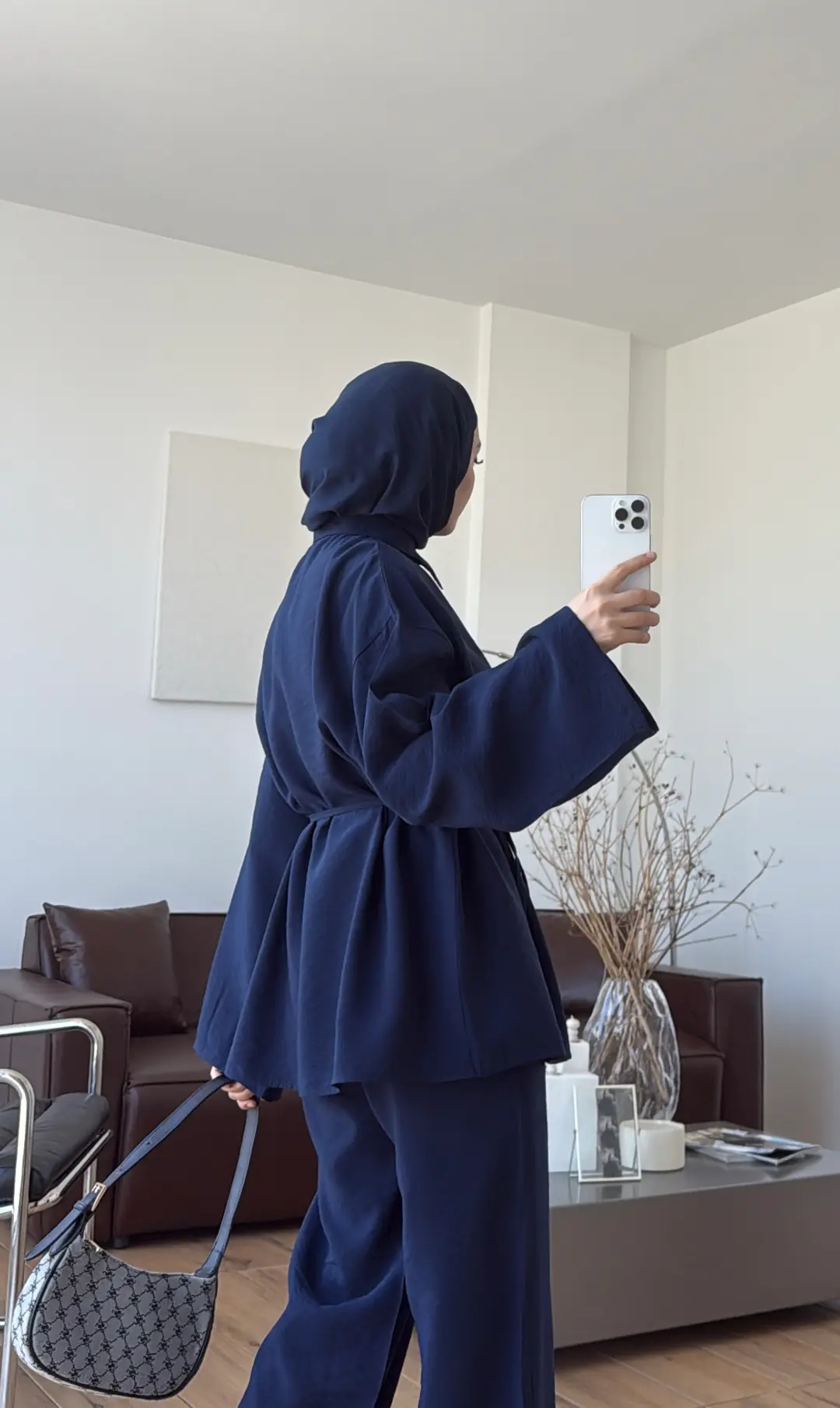 Tencel Bağlamalı Takım Lacivert