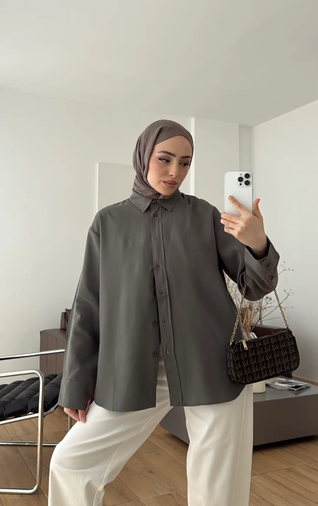 Modal Gömlek Küf Yeşili