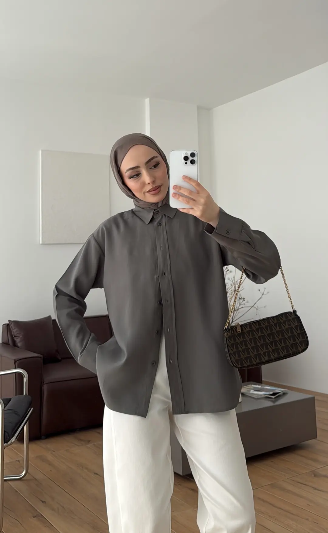 Modal Gömlek Küf Yeşili