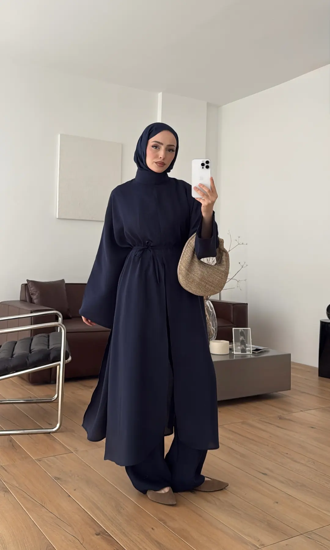 Sofia Yırtmaç Detay Takım Lacivert