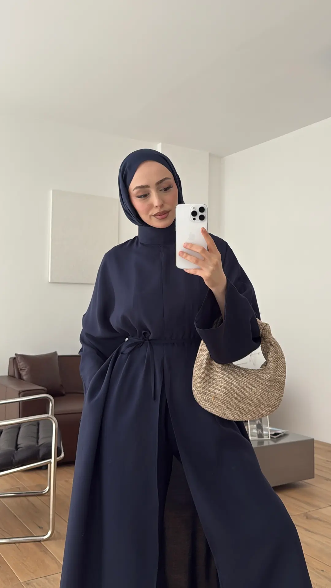 Sofia Yırtmaç Detay Takım Lacivert