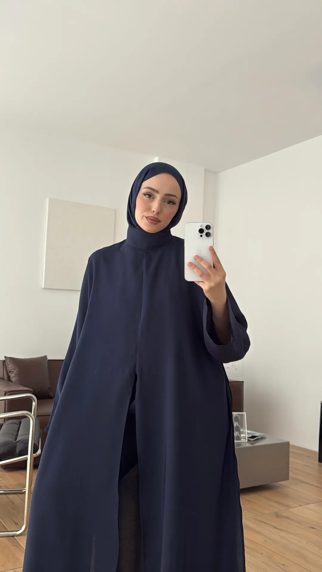 Sofia Yırtmaç Detay Takım Lacivert