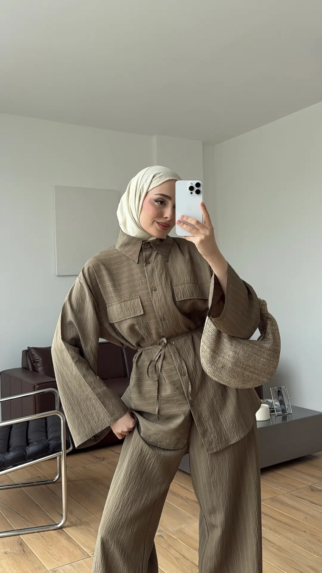 Beli Biye Detay Takım Vizon