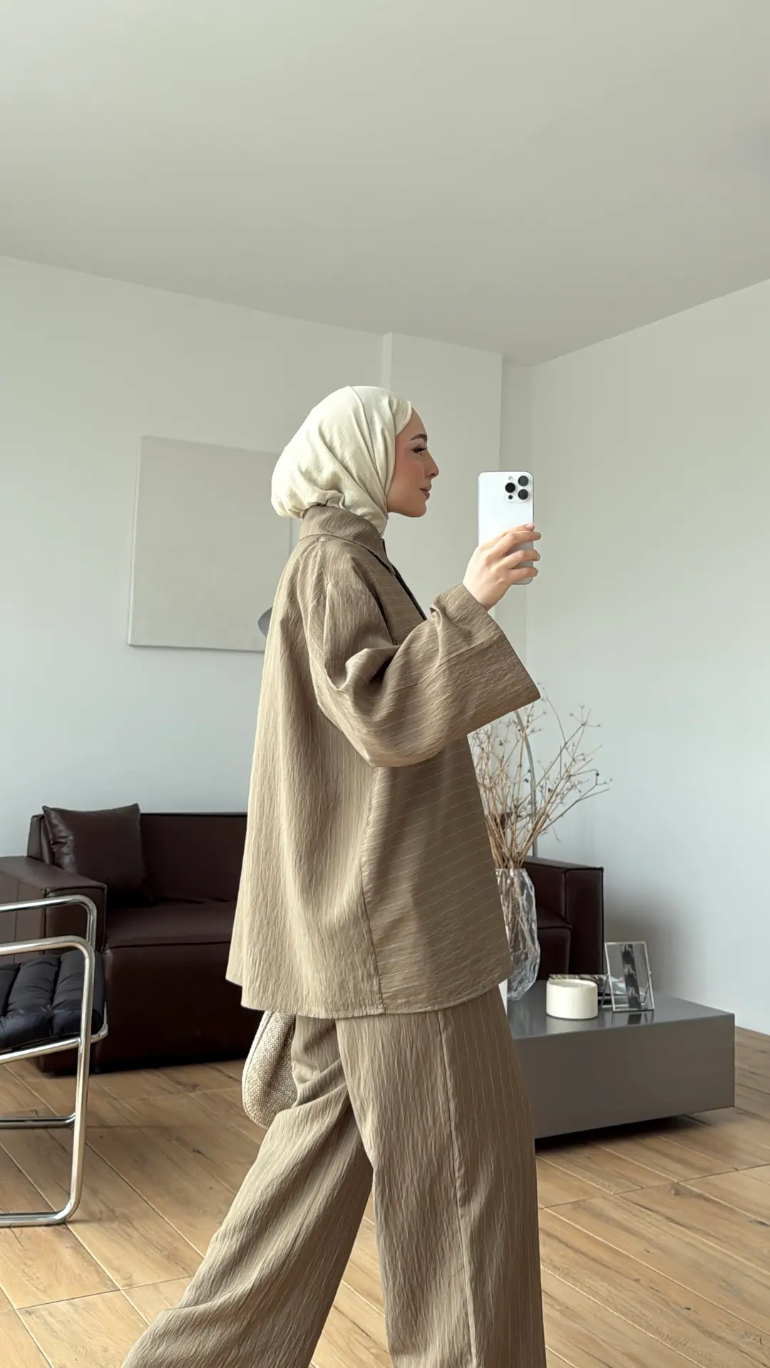 Cepli Çizgili Takım Haki
