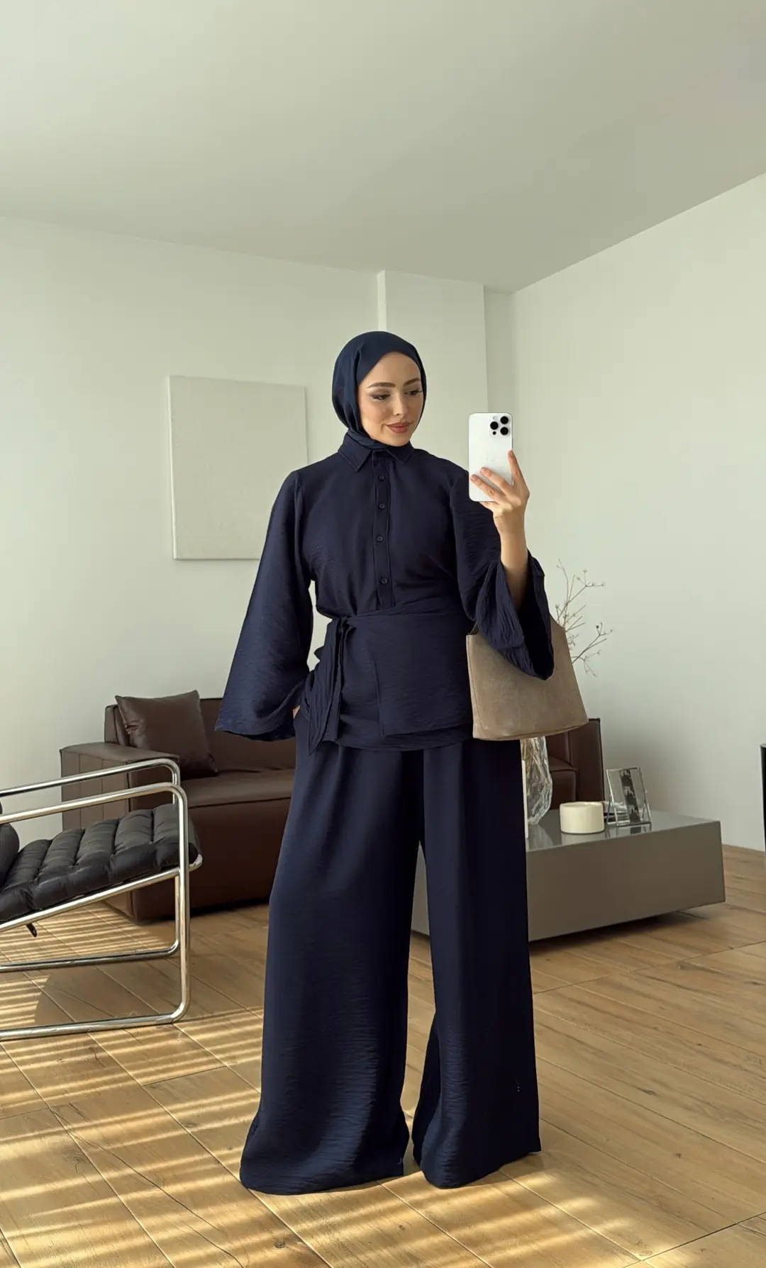 Risa Bel Detay Takım Lacivert
