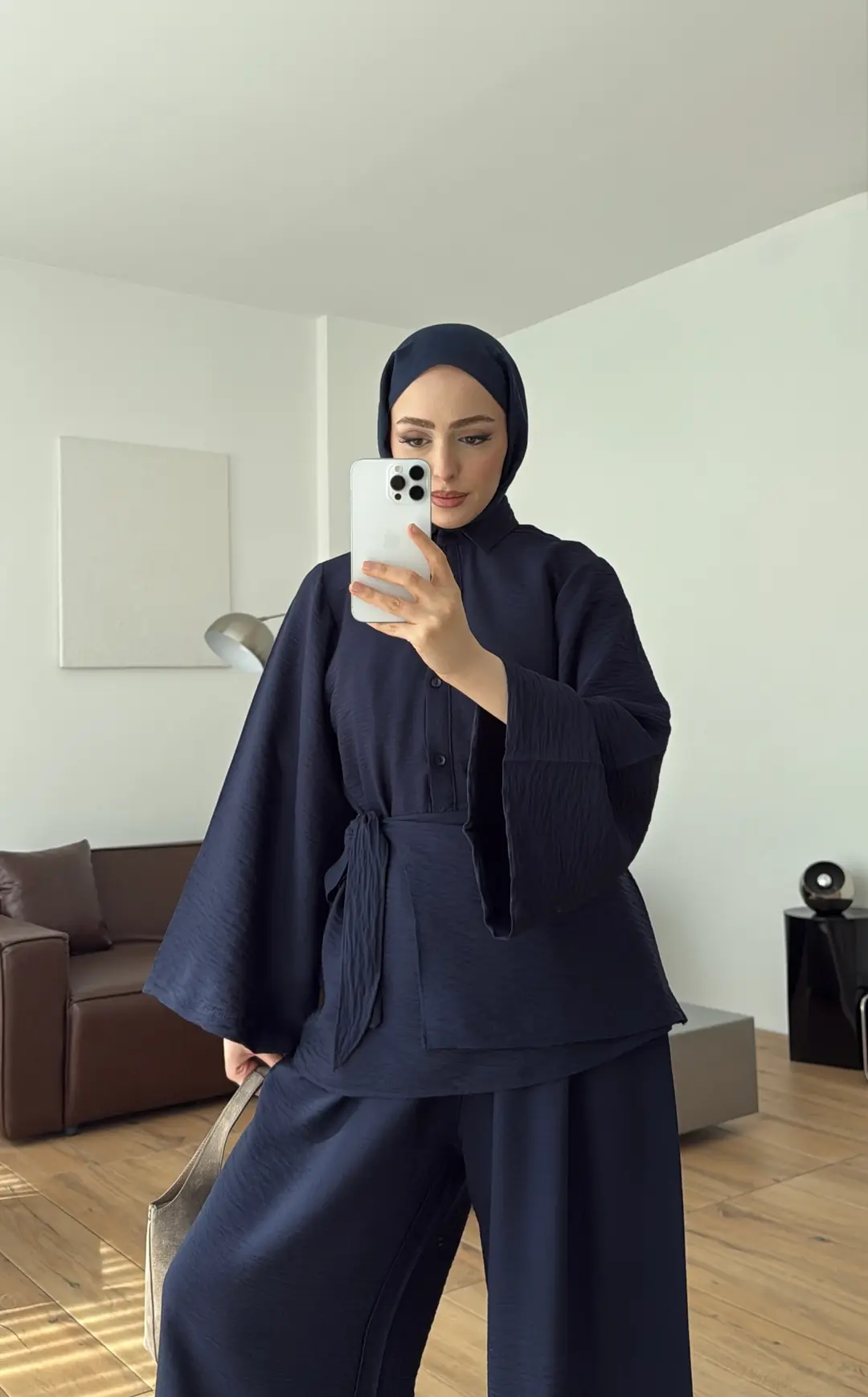Risa Bel Detay Takım Lacivert