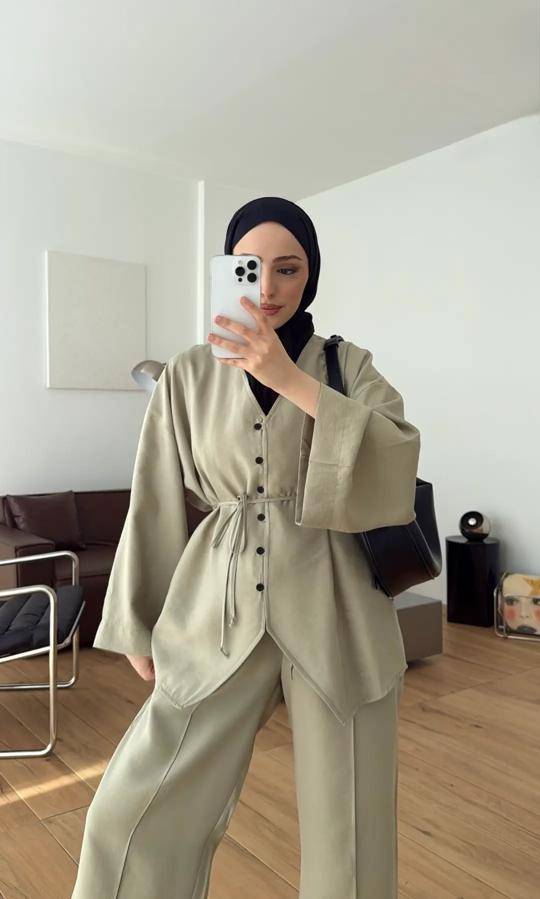 Düğmeli Takım Mint