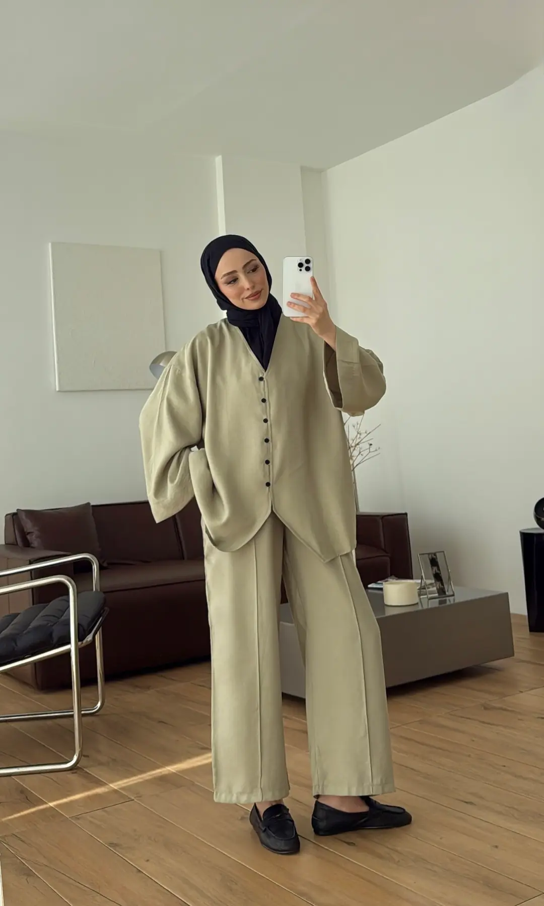 Düğmeli Takım Mint