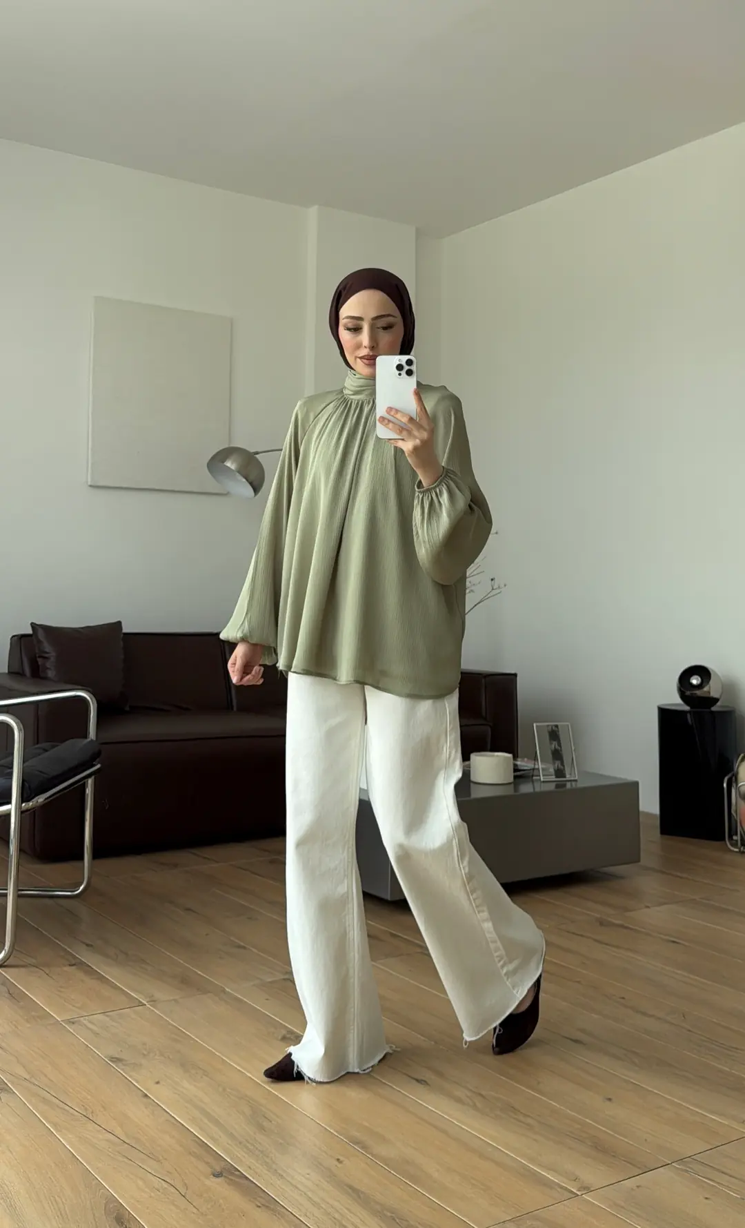 Krinkıl Atkılı Bluz Mint