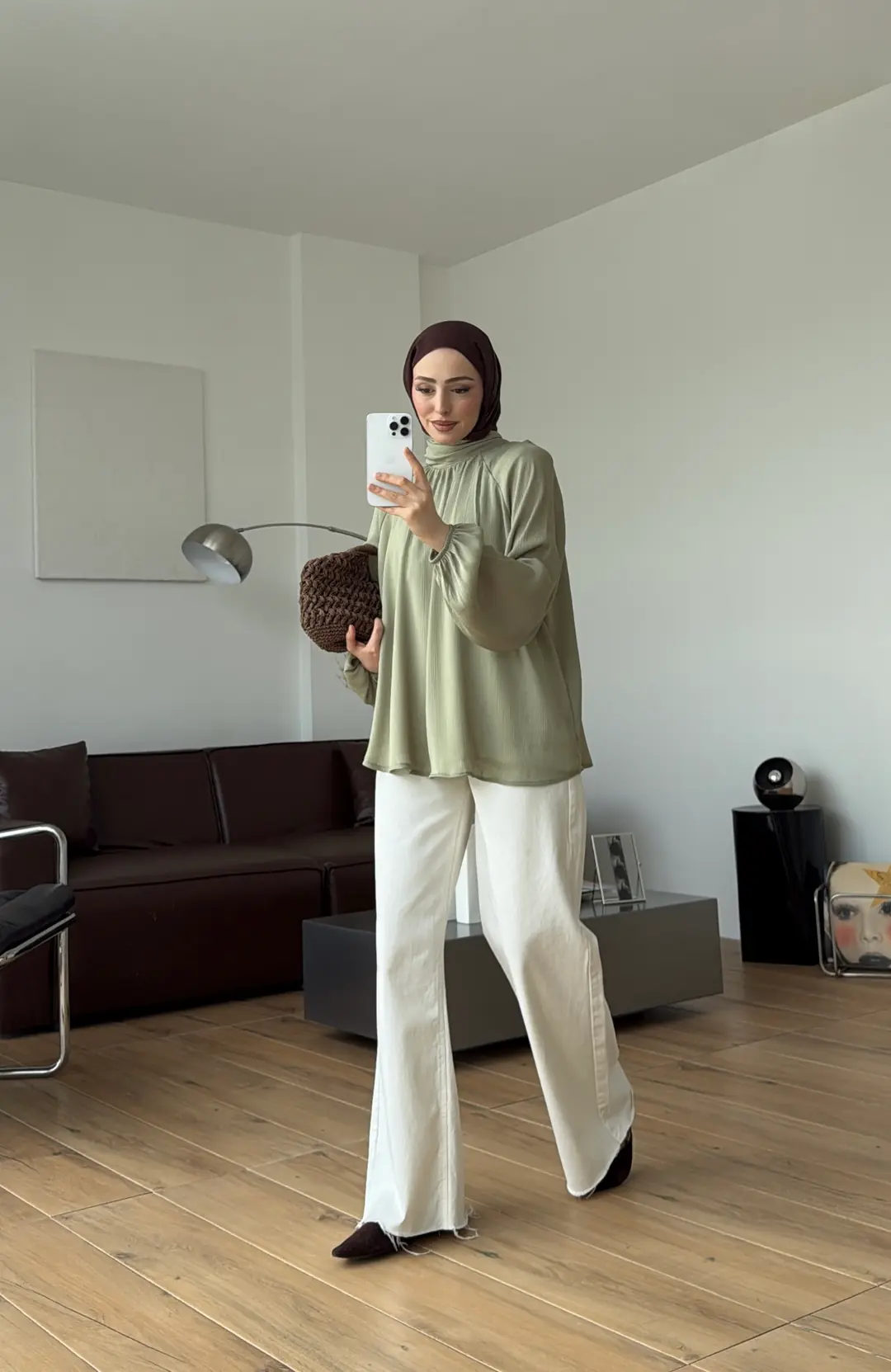 Krinkıl Atkılı Bluz Mint