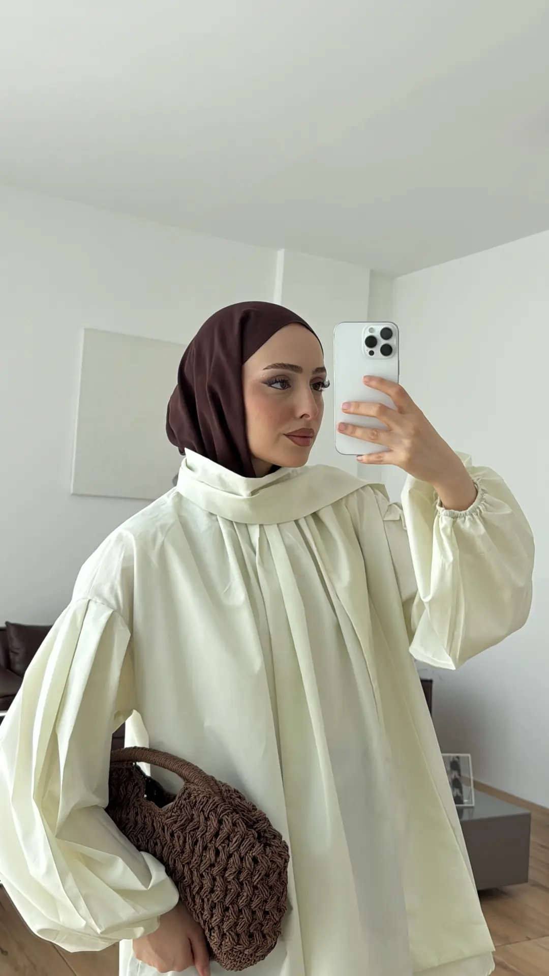 Şallı Pileli Bluz