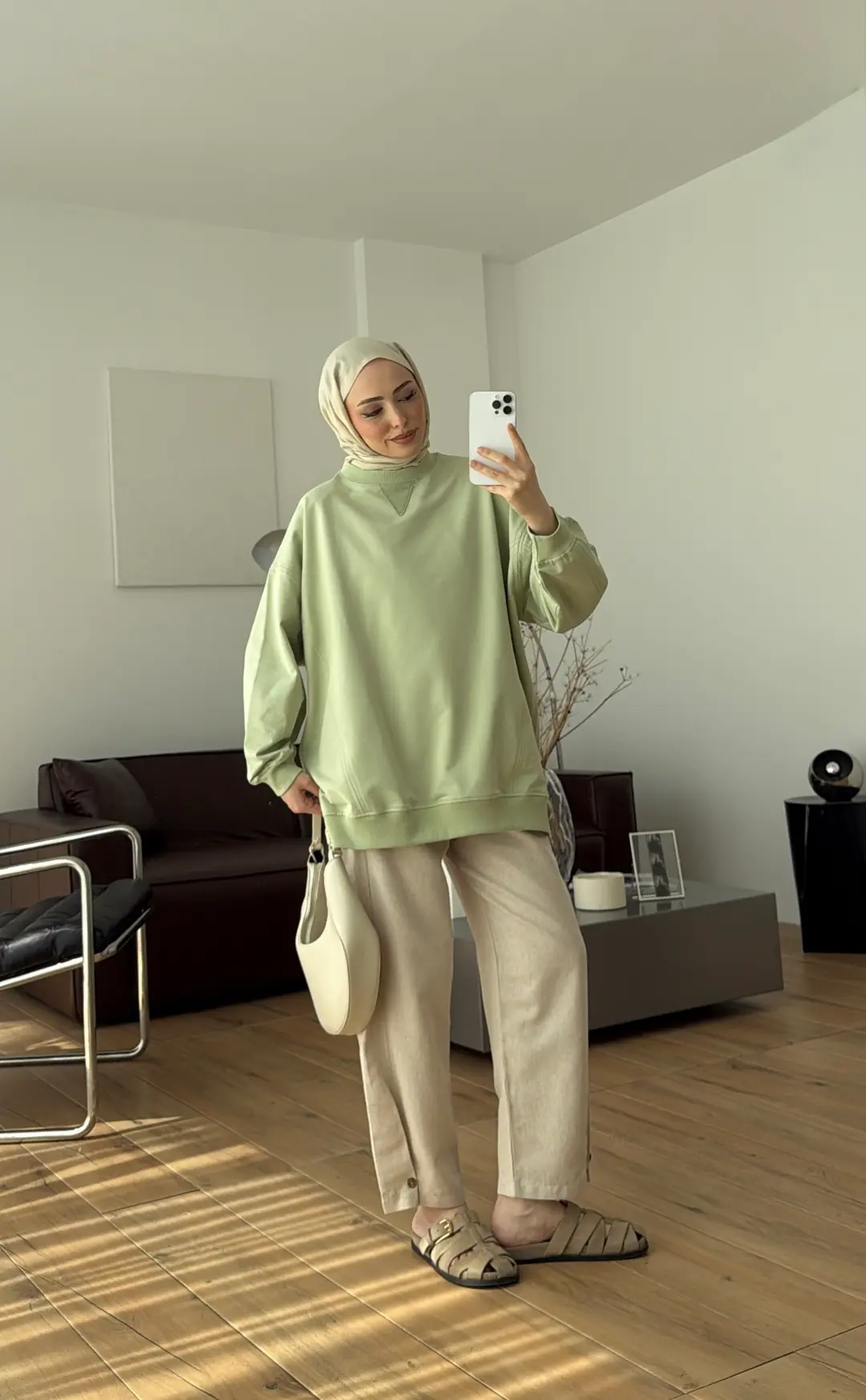 İki İplik Sweat Yeşil