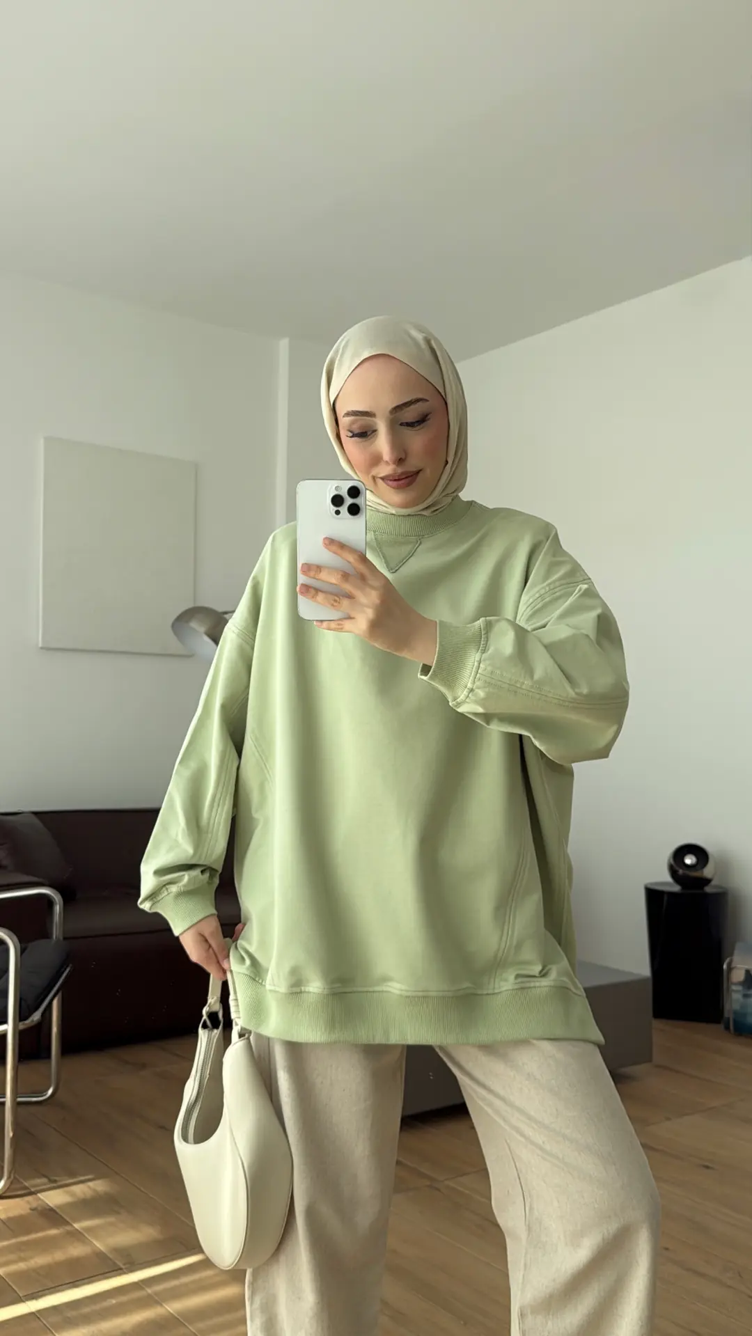 İki İplik Sweat Yeşil