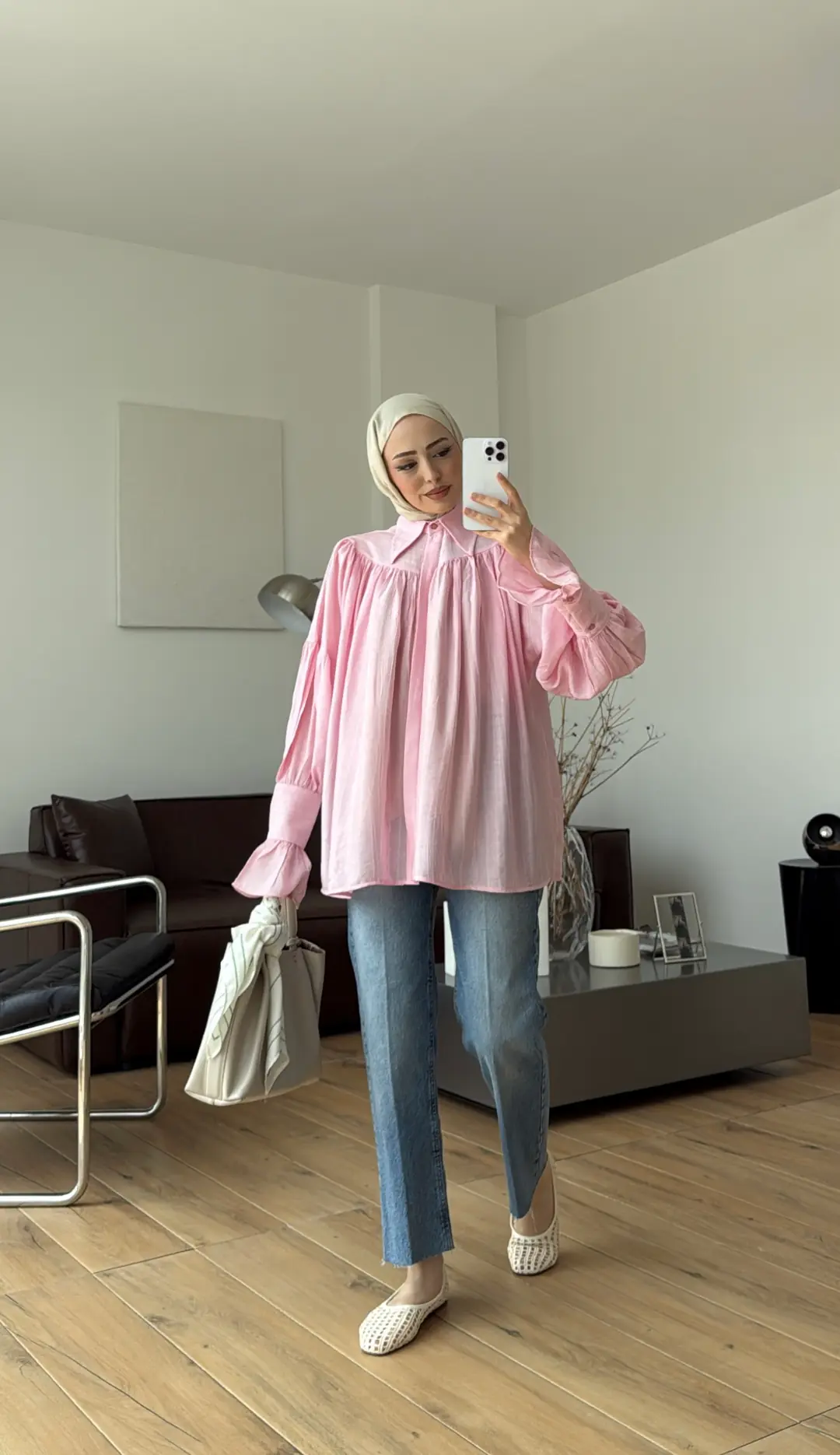 Büzgülü Gömlek Pembe