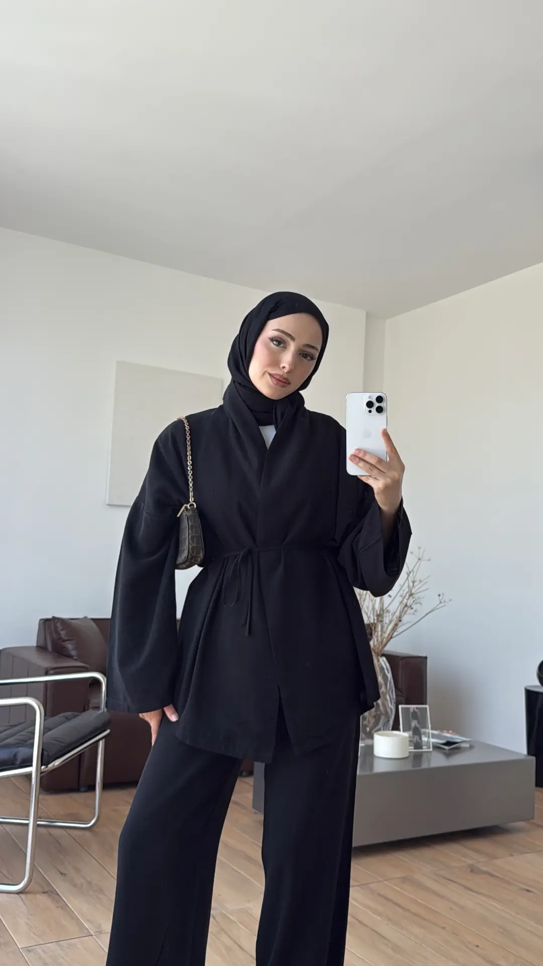 Linen Takım Siyah