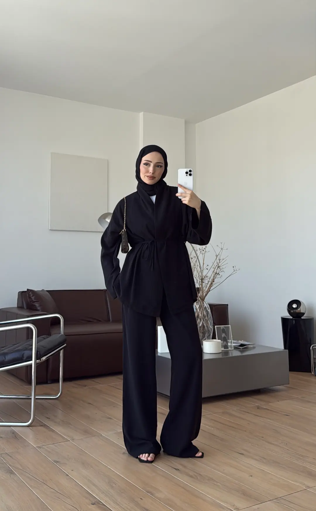 Linen Takım Siyah