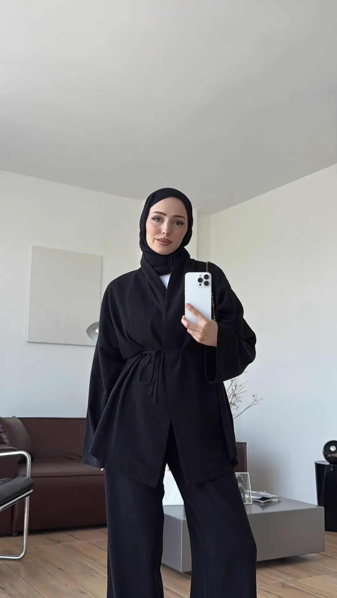 Linen Takım Siyah