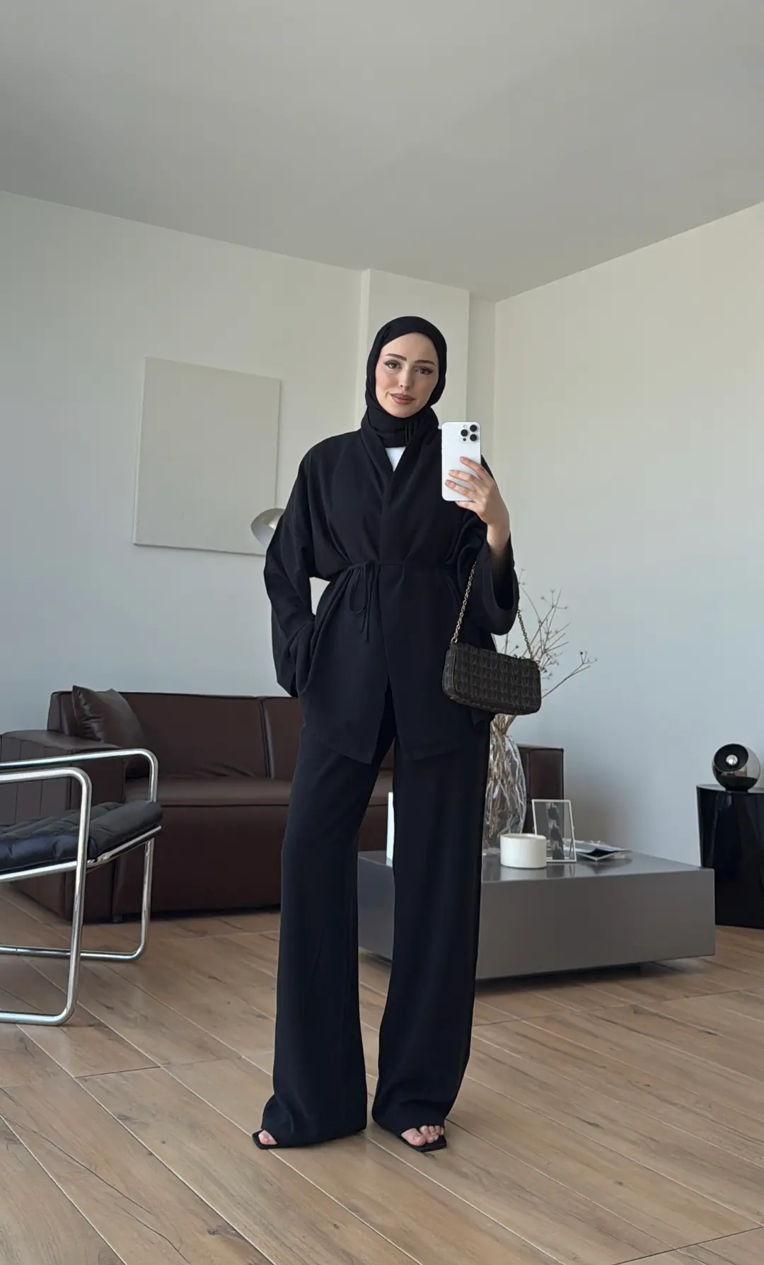Linen Takım Siyah