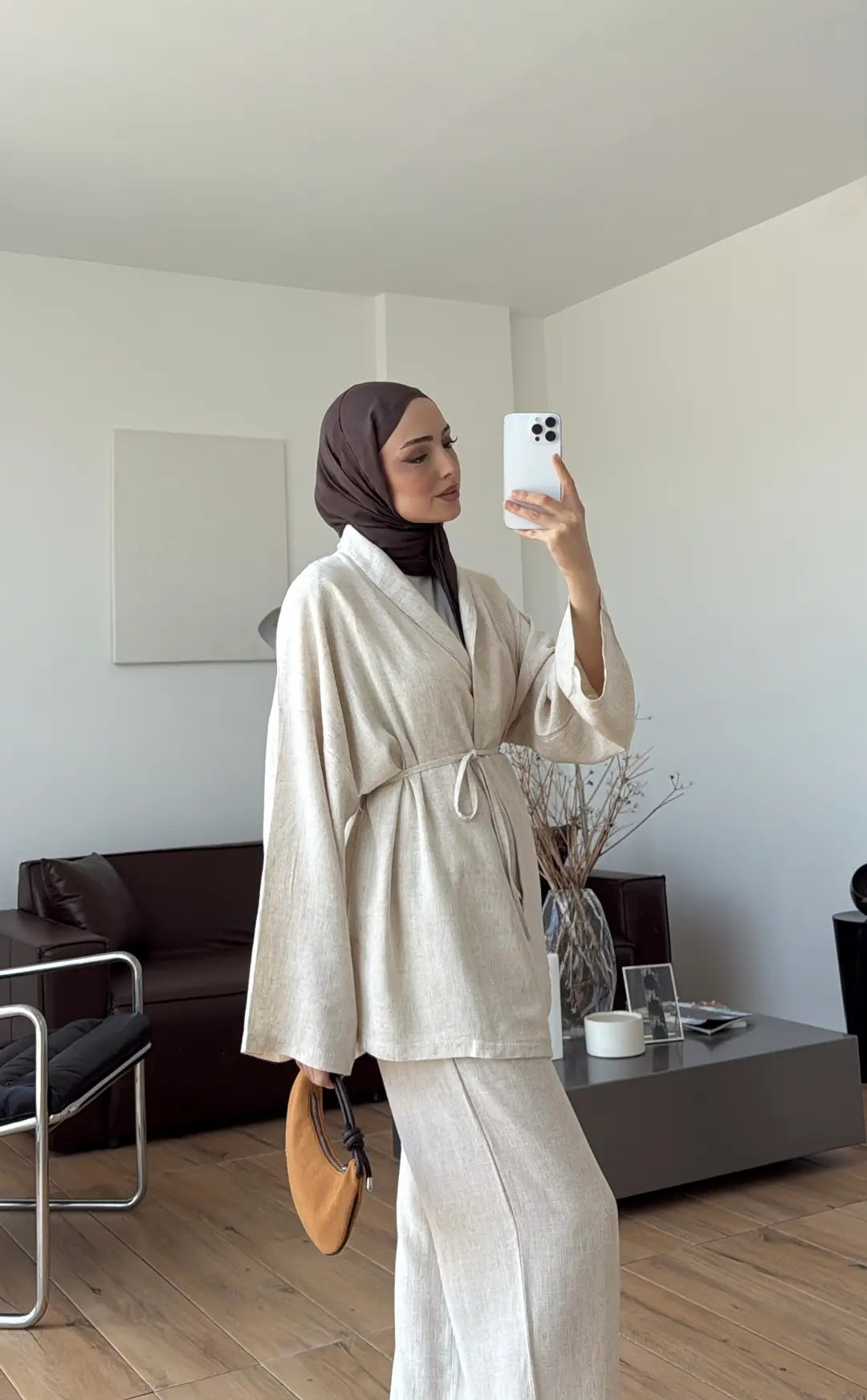 Linen Takım Natural