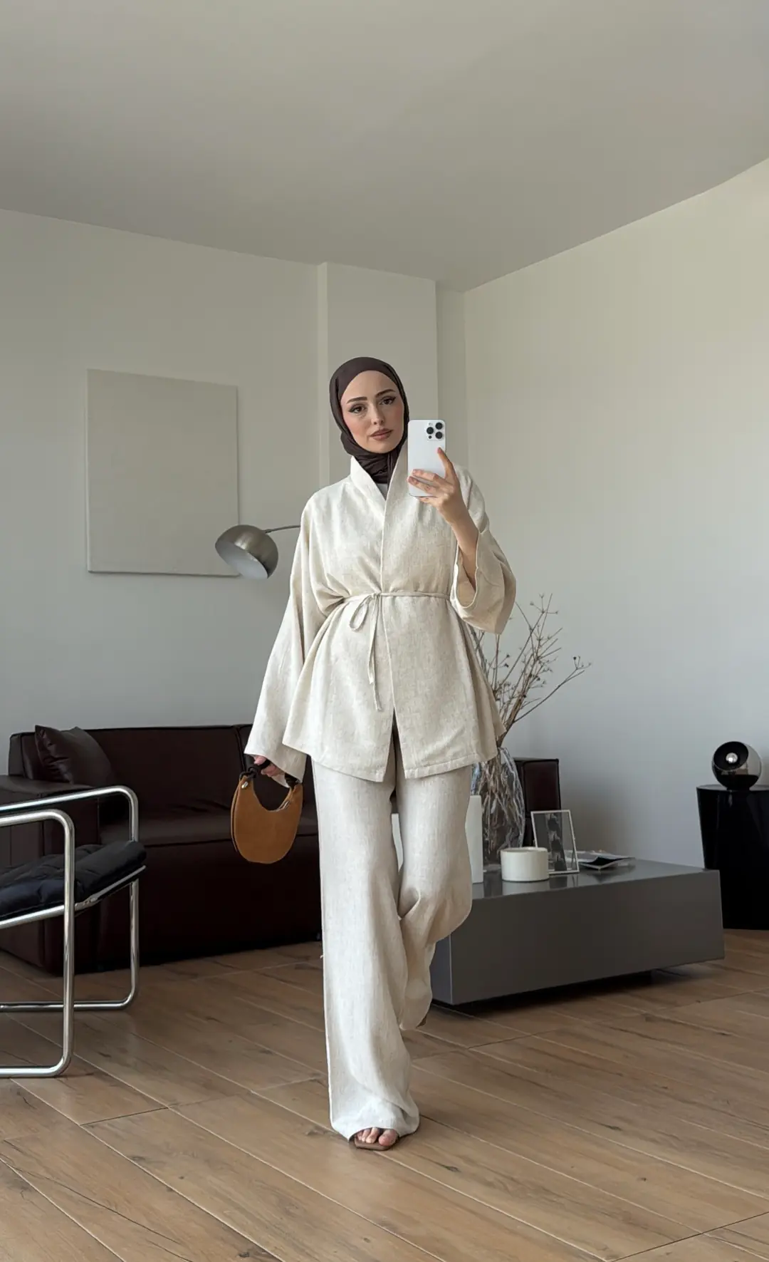 Linen Takım Natural