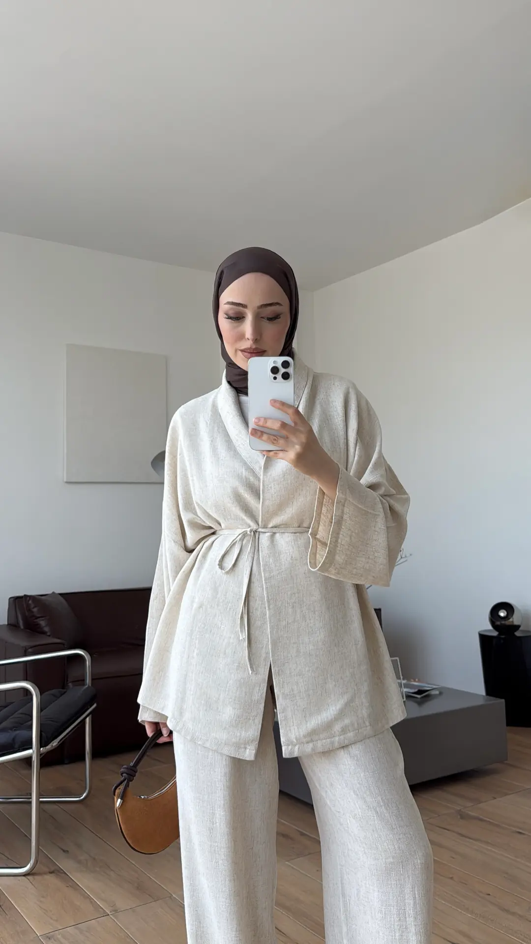 Linen Takım Natural