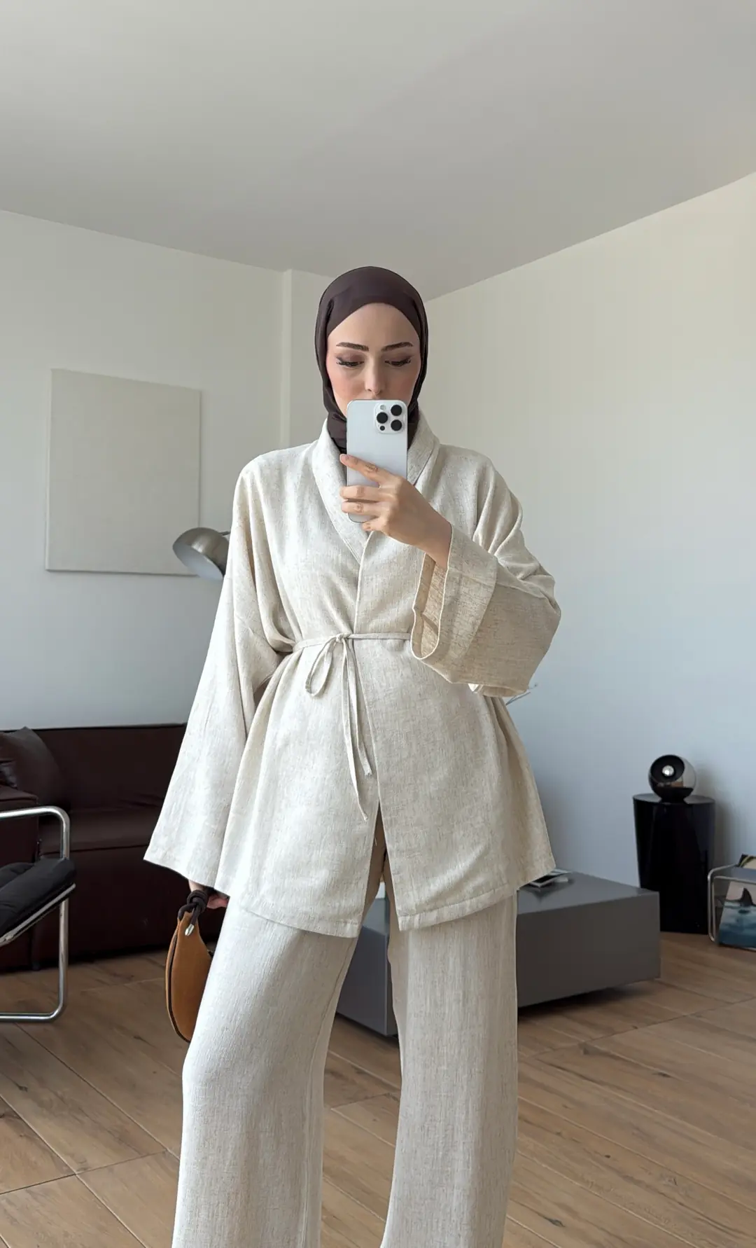 Linen Takım Natural