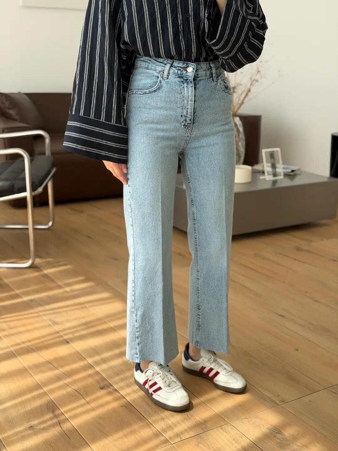 Premium Paçası Kesik Flare Jean R271