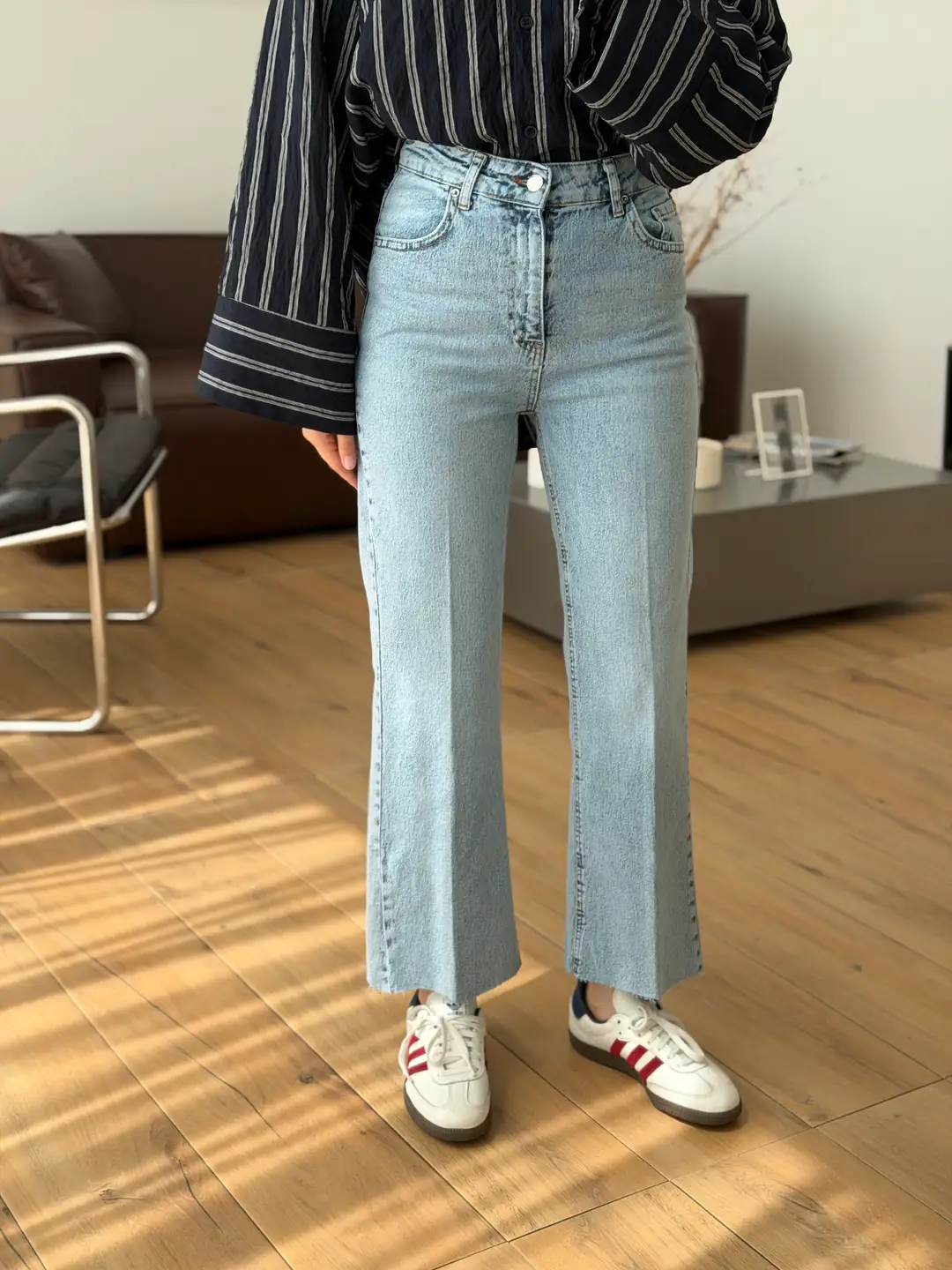 Premium Paçası Kesik Flare Jean R271