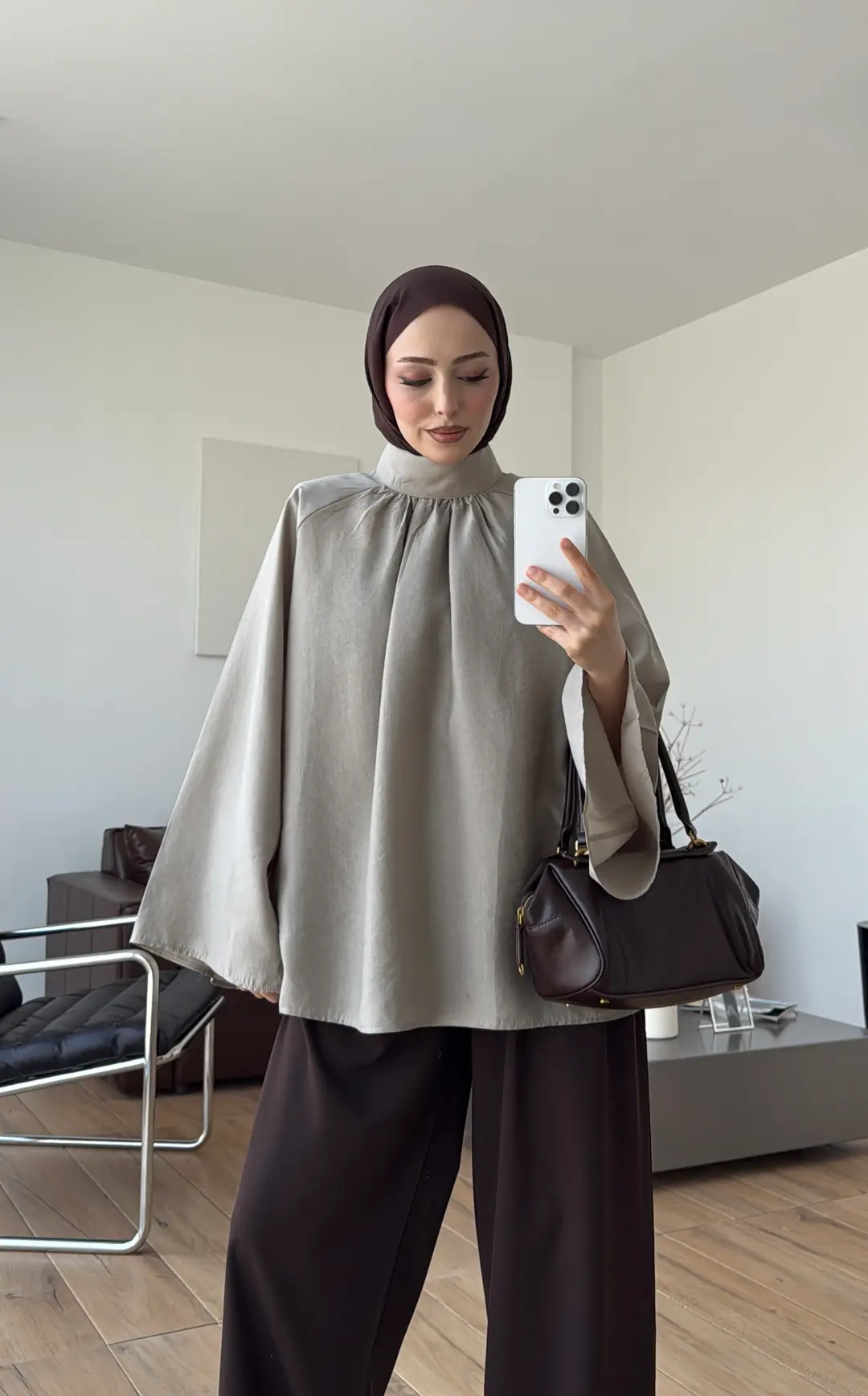 Reglan Salaş Tunik Vizon