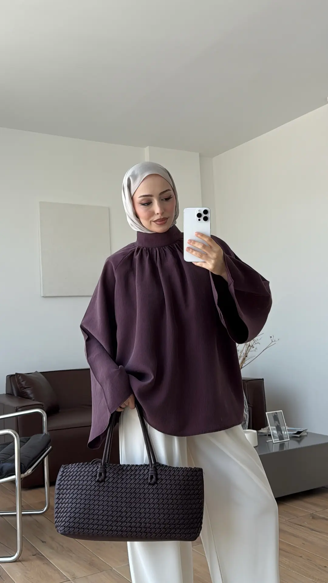 Reglan Salaş Tunik Mürdüm
