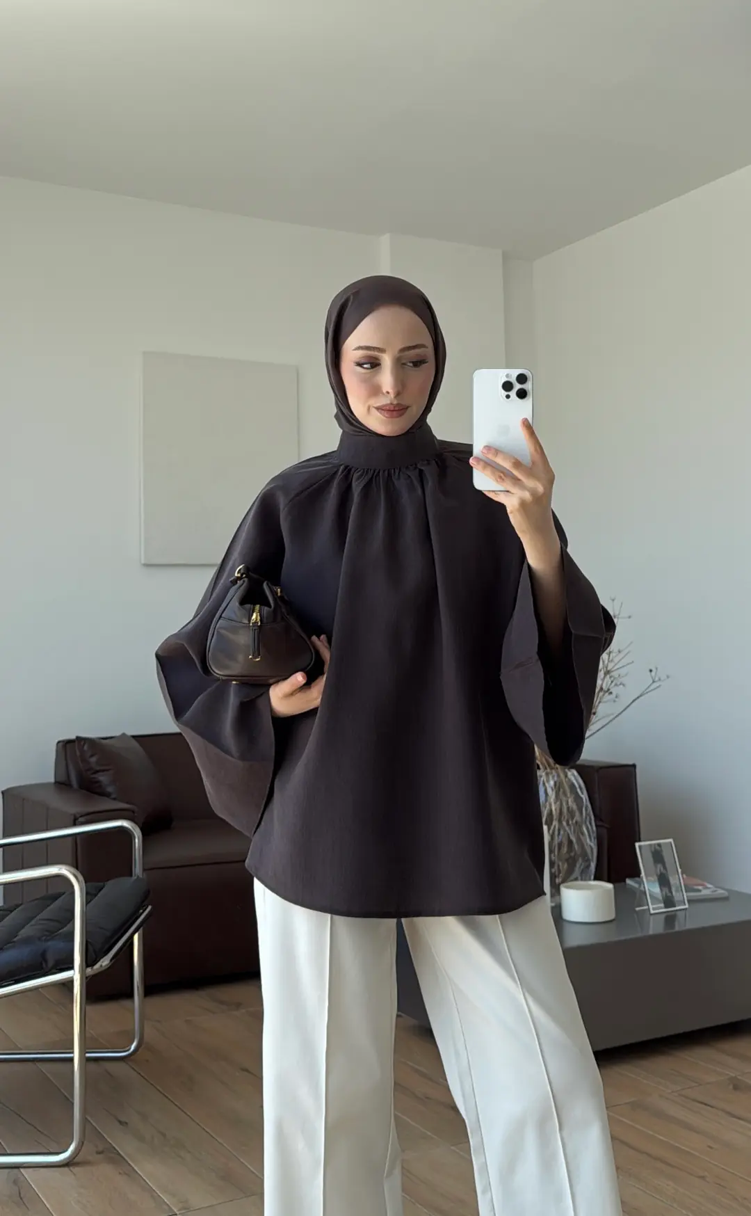 Reglan Salaş Tunik Kahve