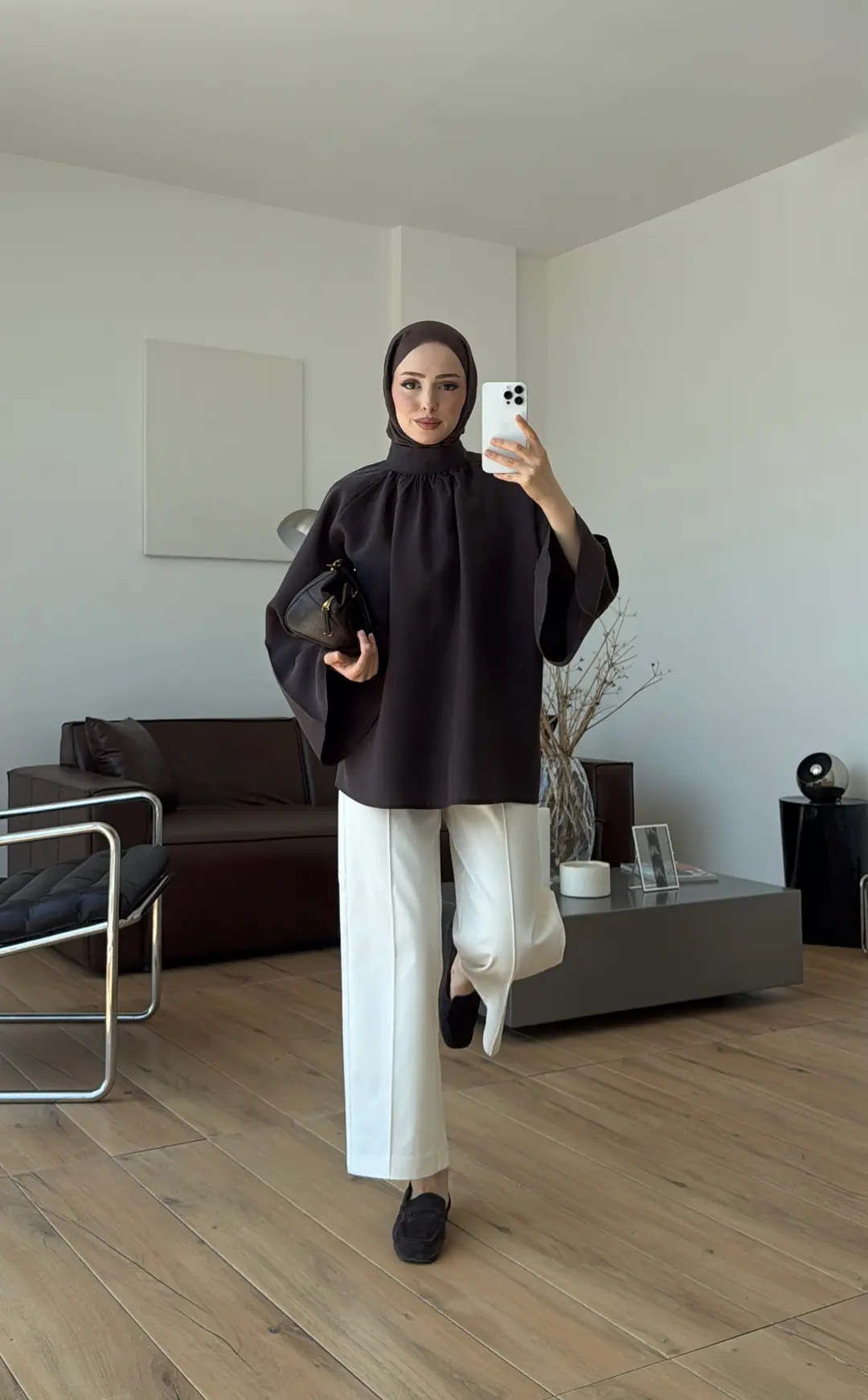 Reglan Salaş Tunik Kahve